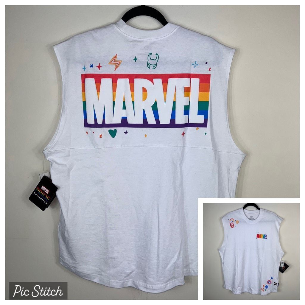 Disney Disney Parks Marvel Symbols Sleeveless Pride Top in Medium Size US M / EU 48-50 / 2 - 1 Thumbnail