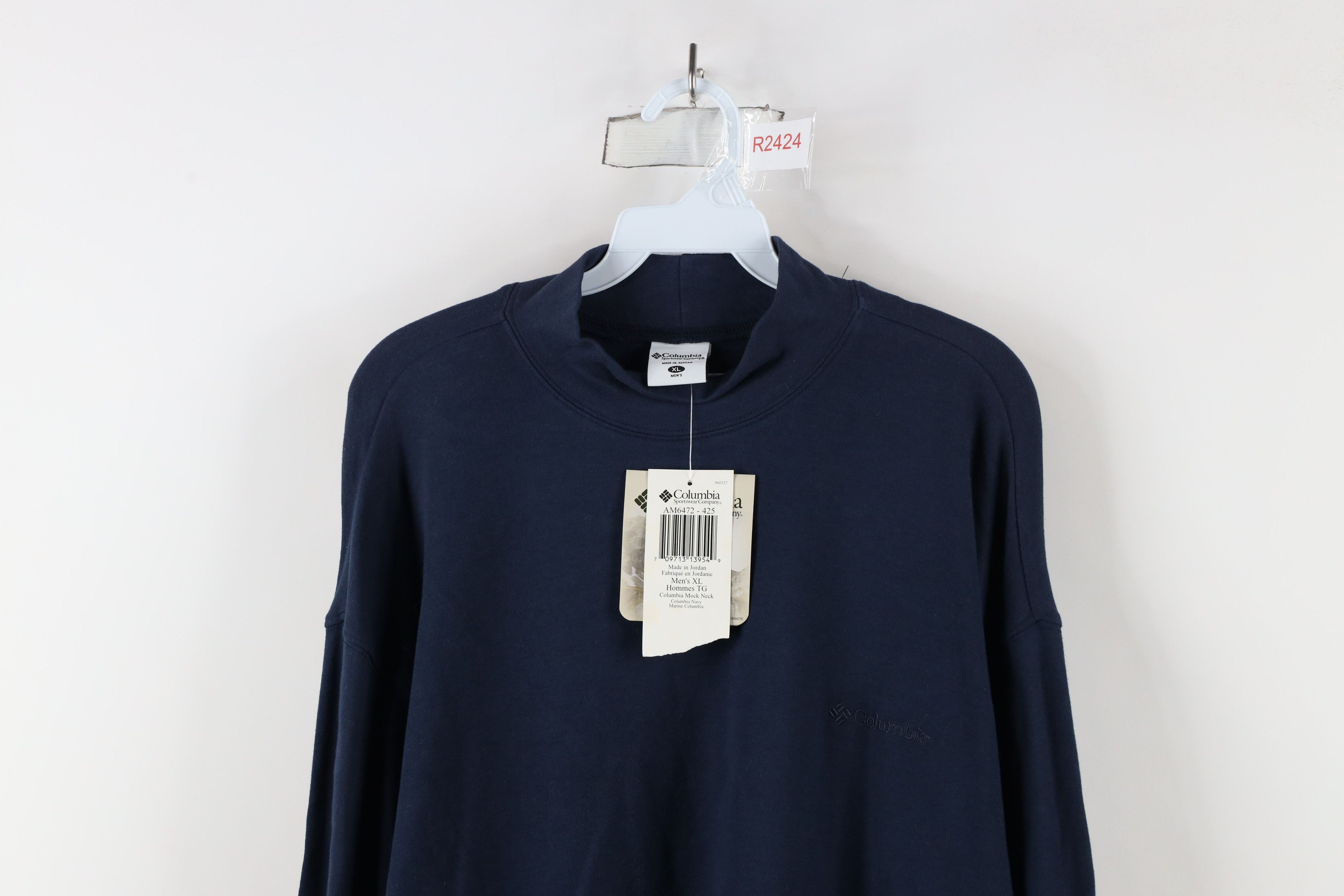 Columbia × Vintage Deadstock Vintage 90s Columbia Mock Neck Long Sleeve T-Shirt Size US XL / EU 56 / 4 - 2 Thumbnail