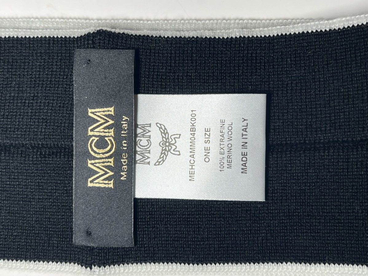 MCM MCM Headband Merino Wool Classic logo Black/green/white NWT Size ONE SIZE - 6 Thumbnail