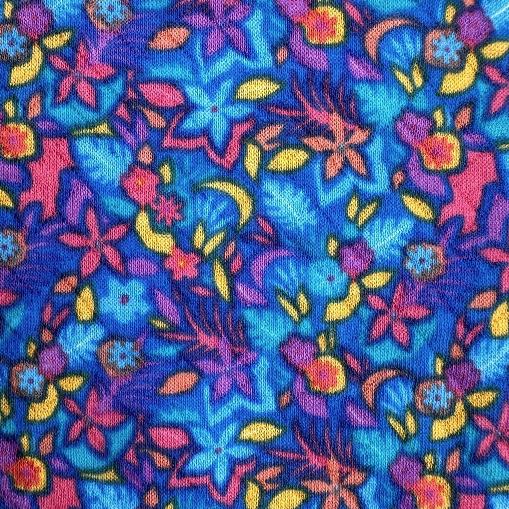 Chubbies Chubbies The Spade Quilted Quarter-Zip Pullover Sweatshirt Multicolor Floral Mens XL Pullover Zip Mock Neck Knit Shirt Jersey Pockets Size US XL / EU 56 / 4 - 4 Thumbnail