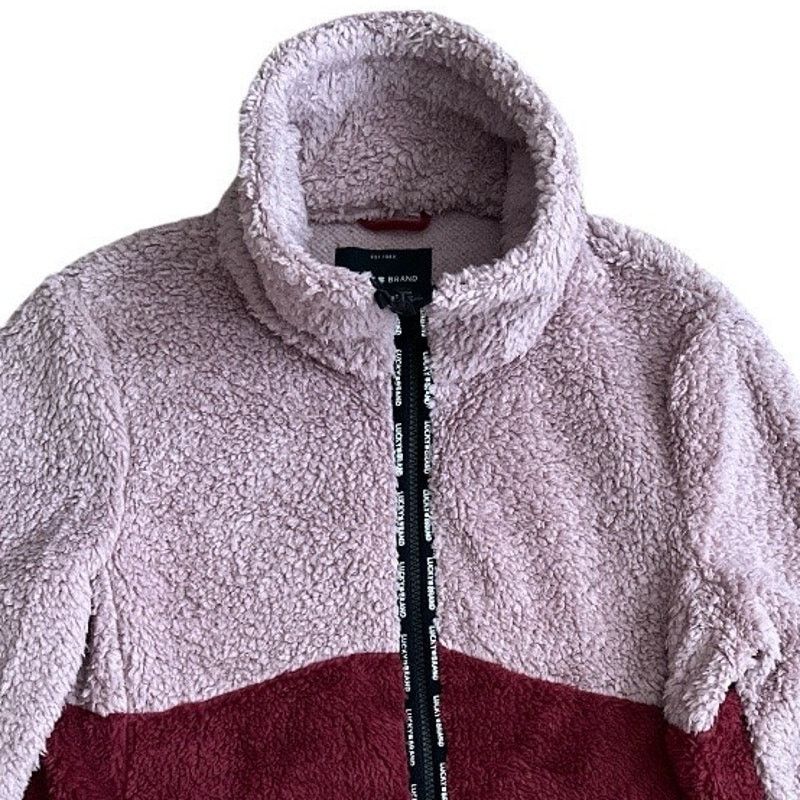 Lucky Brand Lucky Brand Wine/Muave Faux Shearling Jacket, M Size M / US 6-8 / IT 42-44 - 4 Thumbnail