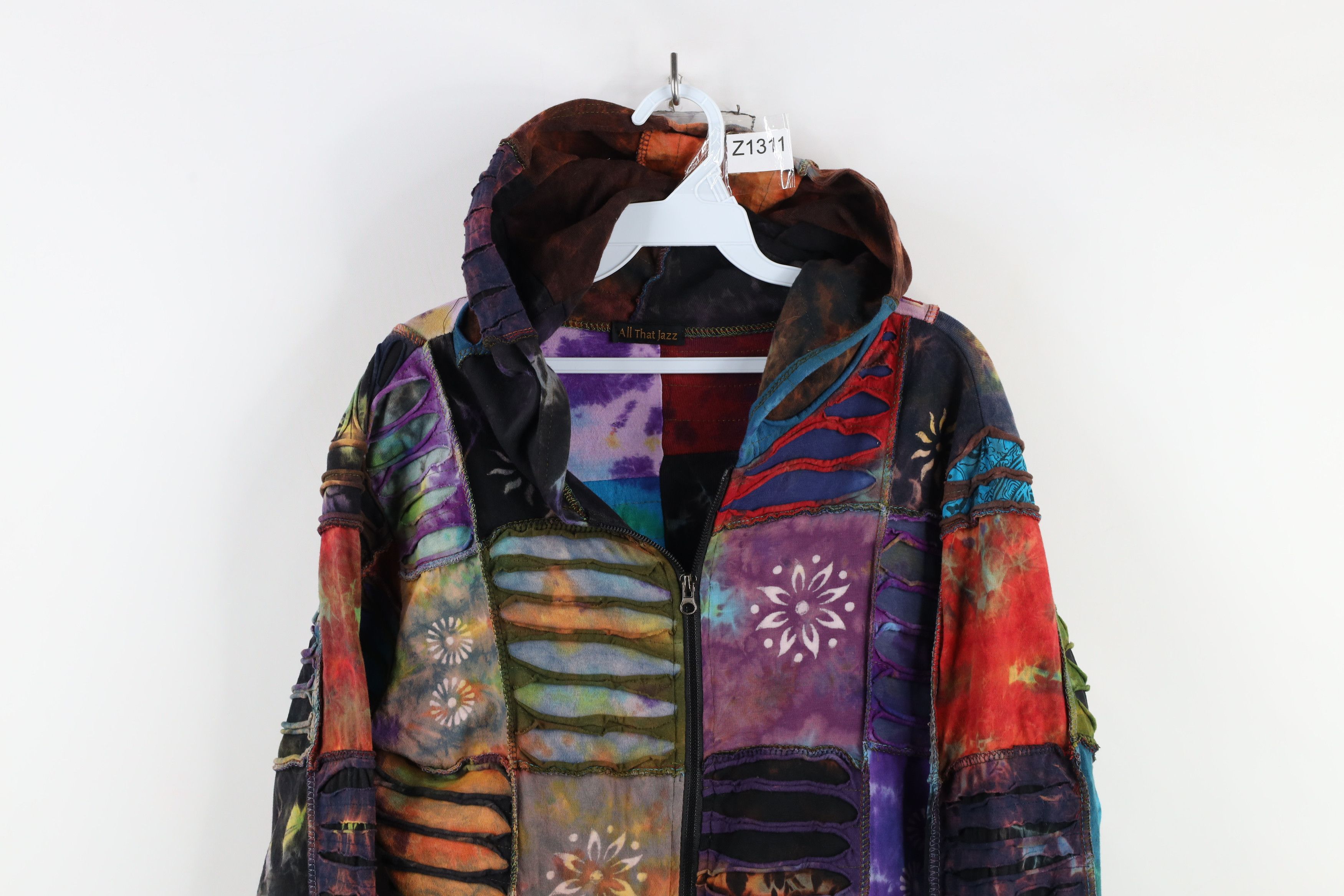Vintage Vintage 90s Y2K Streetwear Fairy Full Zip Hoodie Sweatshirt Size XL / US 12-14 / IT 48-50 - 2 Thumbnail