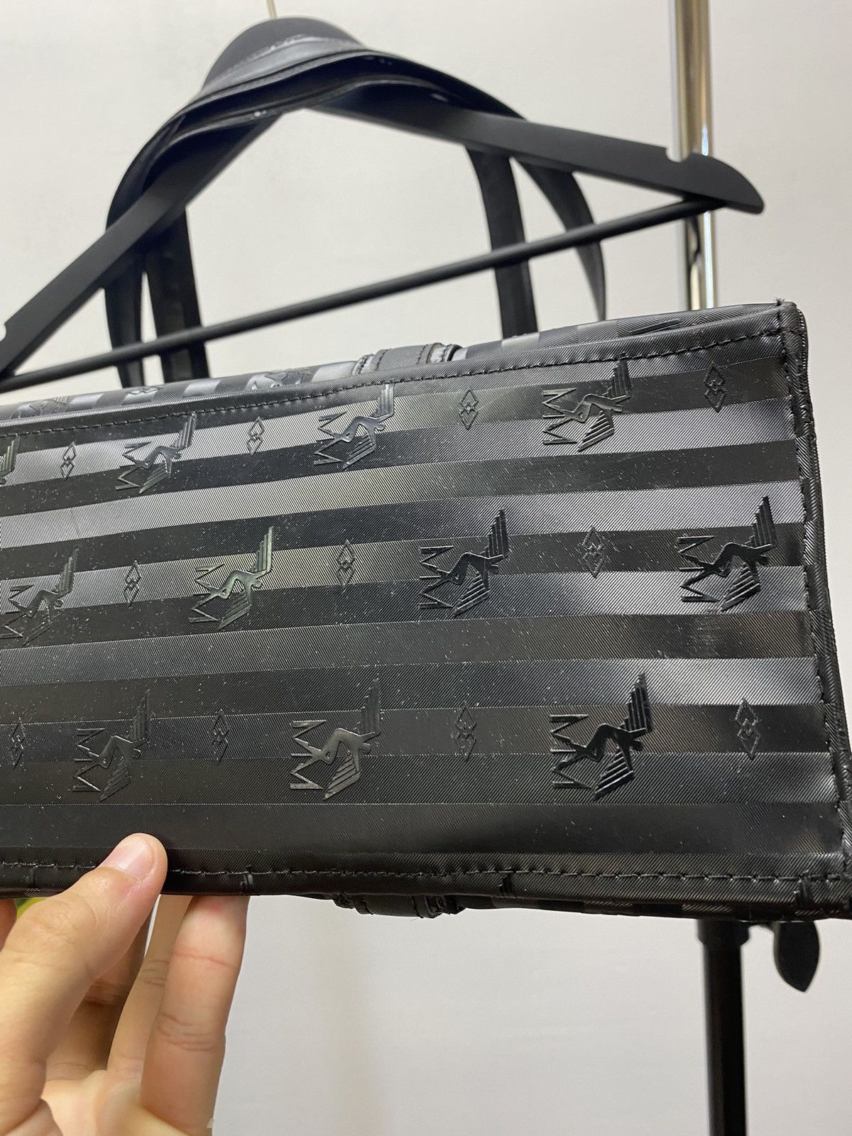 MCM MAISON MOLLERUS Luxury Monogram Handle Bag Black Vintage Size ONE SIZE - 10 Thumbnail