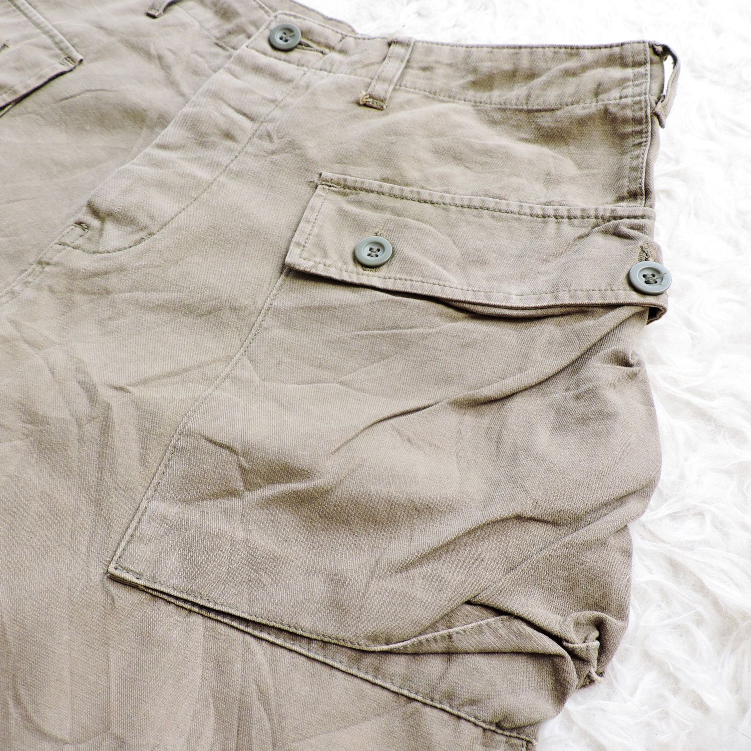 Japanese Brand 60'S TROUSERS COTTON TWILL MONKEY PANTS BY U.S.C., LTD Size US 31 - 8 Thumbnail