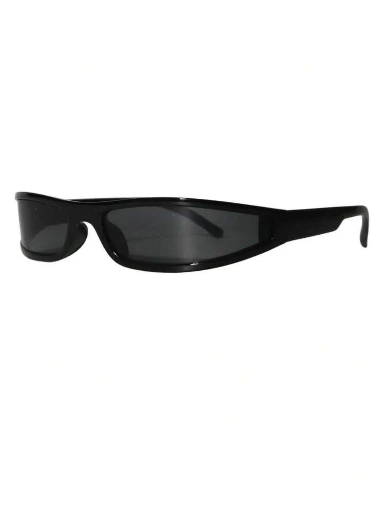 Other Y2K Wraparound Sunglasses Women Small Frame Futuristic Black Size ONE SIZE - 4 Thumbnail