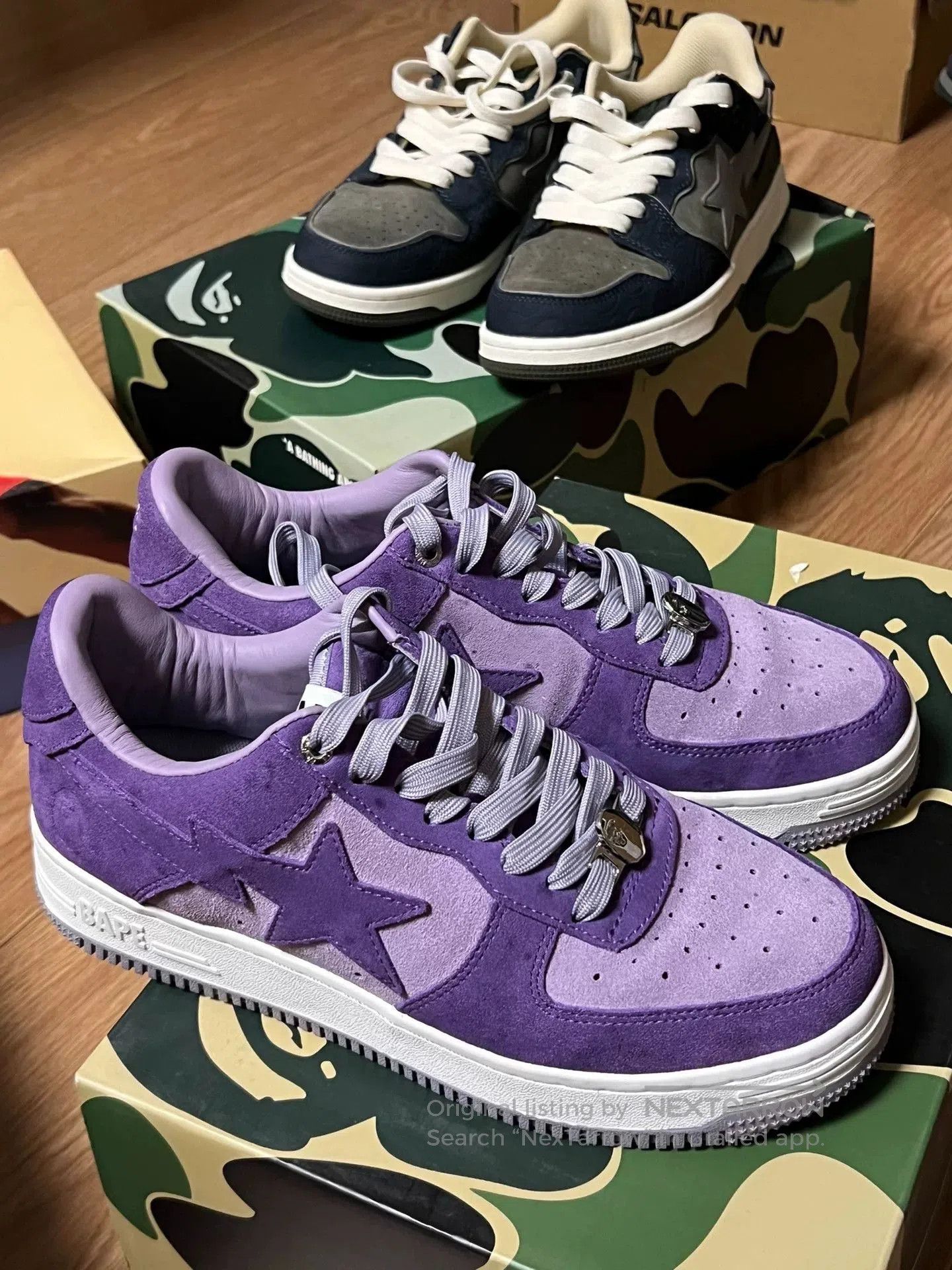 Bape BAPE A Bathing Ape STA Low Top Sneakers. Size US 8 / EU 41 - 1 Thumbnail