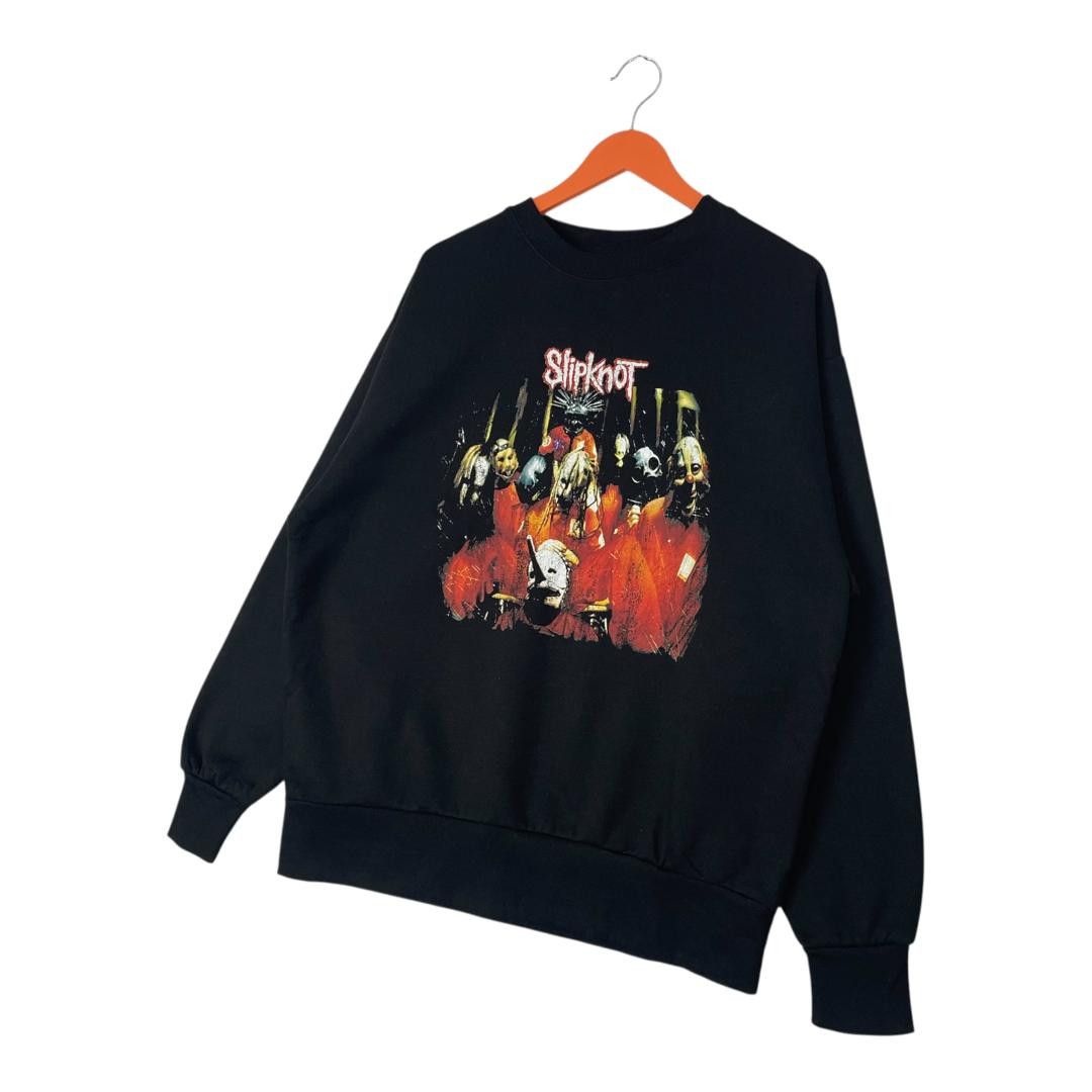 Band Tees Slipknot Band Graphic Crewneck Sweatshirt Black Option Size US M / EU 48-50 / 2 - 3 Thumbnail