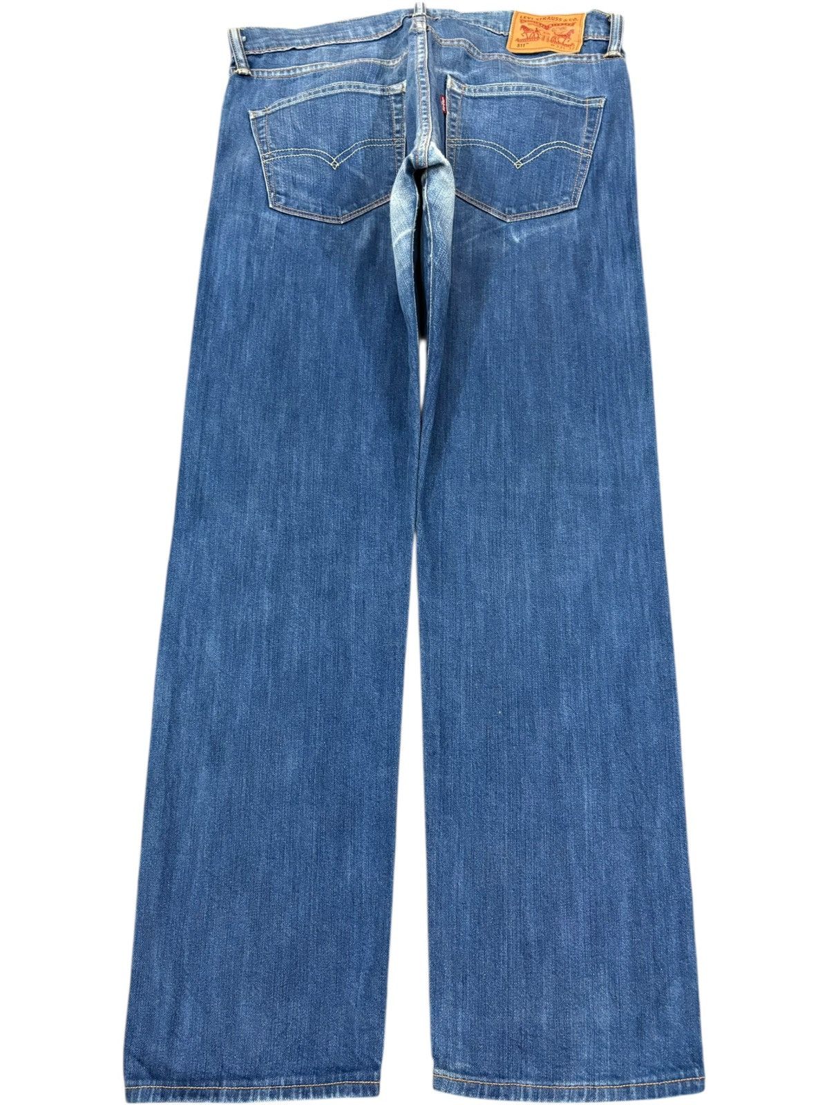 Levi's Vintage Y2K Levis 511 Selvedge Distress Jeans Size US 33 - 2 Thumbnail