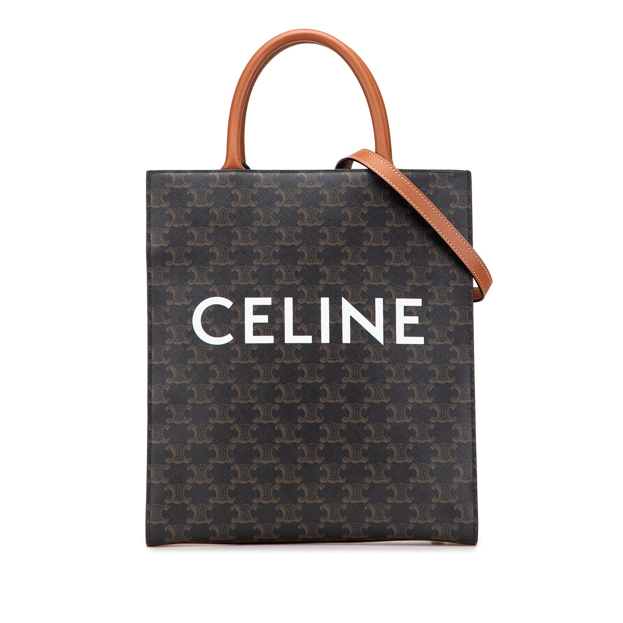 Celine Small Triomphe Coated Canvas Vertical Cabas Tote Size ONE SIZE - 1 Thumbnail
