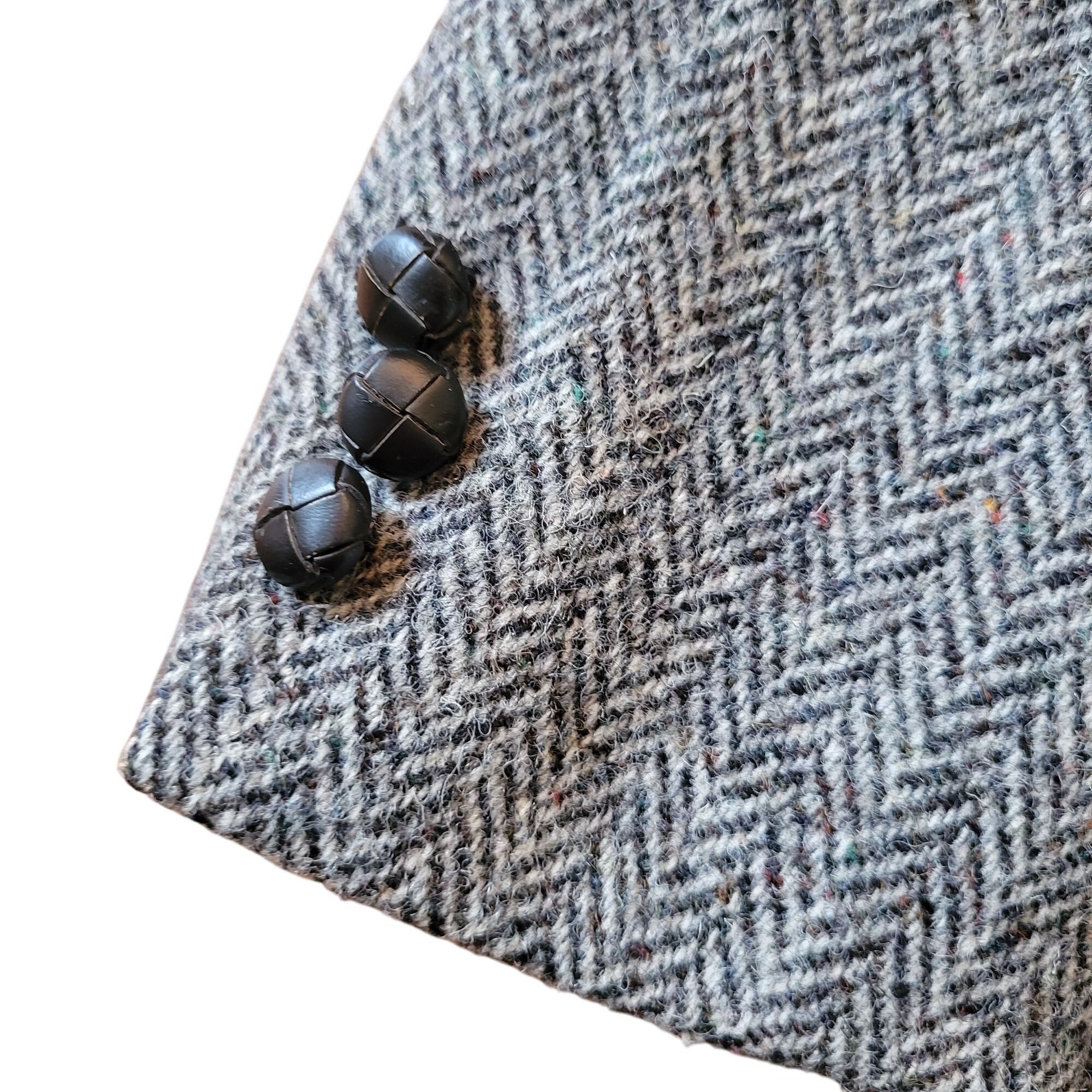 Harris Tweed Harris Tweed Handwoven Wool Blazer Jacket Herringbone USA Vi Size 40R - 11 Thumbnail