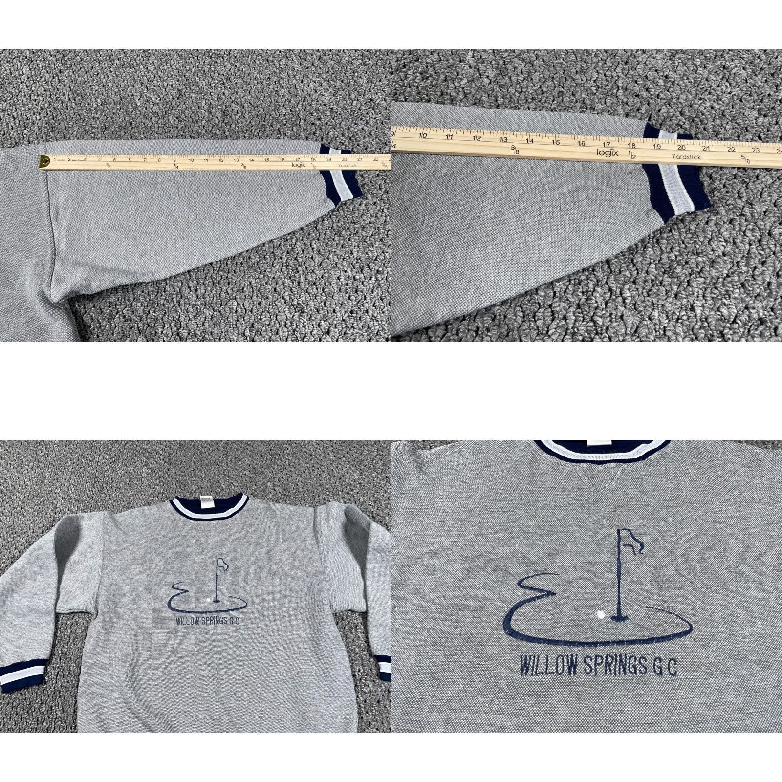 Vintage VTG Michigan Willow Springs Golf Course Sweatshirt Adult Medium Gray Crewneck Size US M / EU 48-50 / 2 - 8 Thumbnail