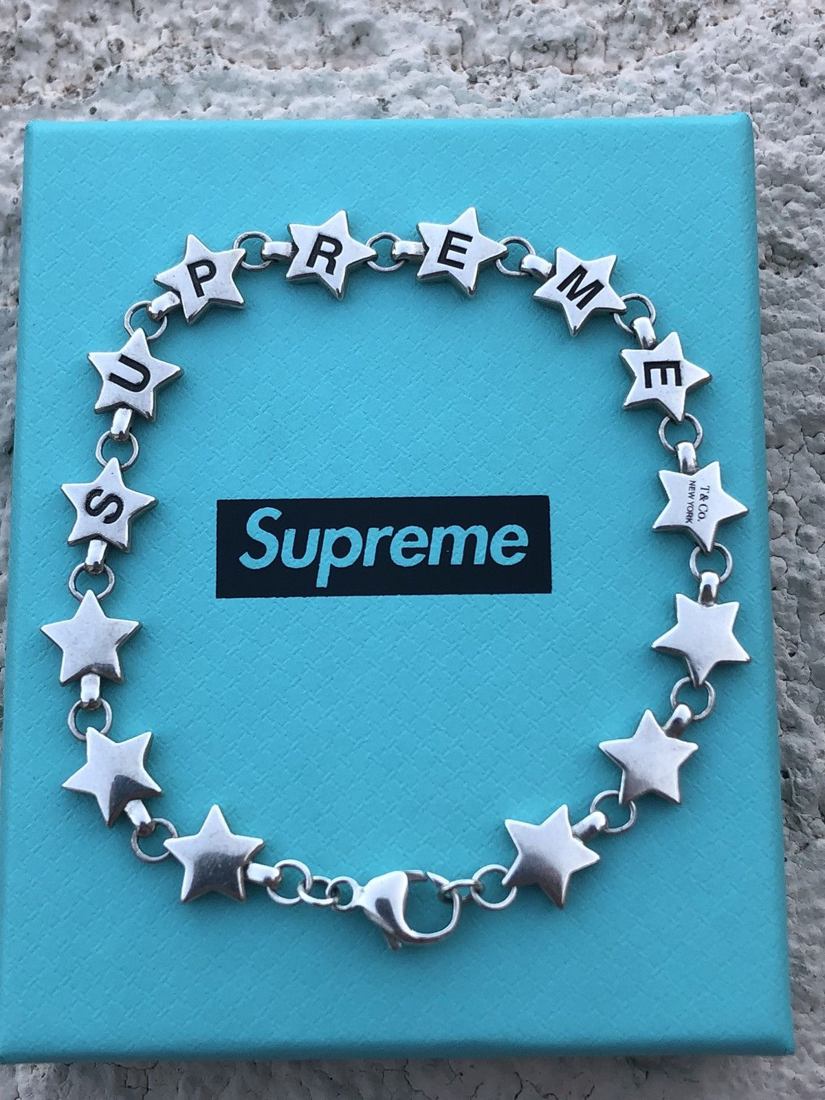 Supreme Supreme Tiffany & Co. Sterling Silver Star Bracelet | Grailed