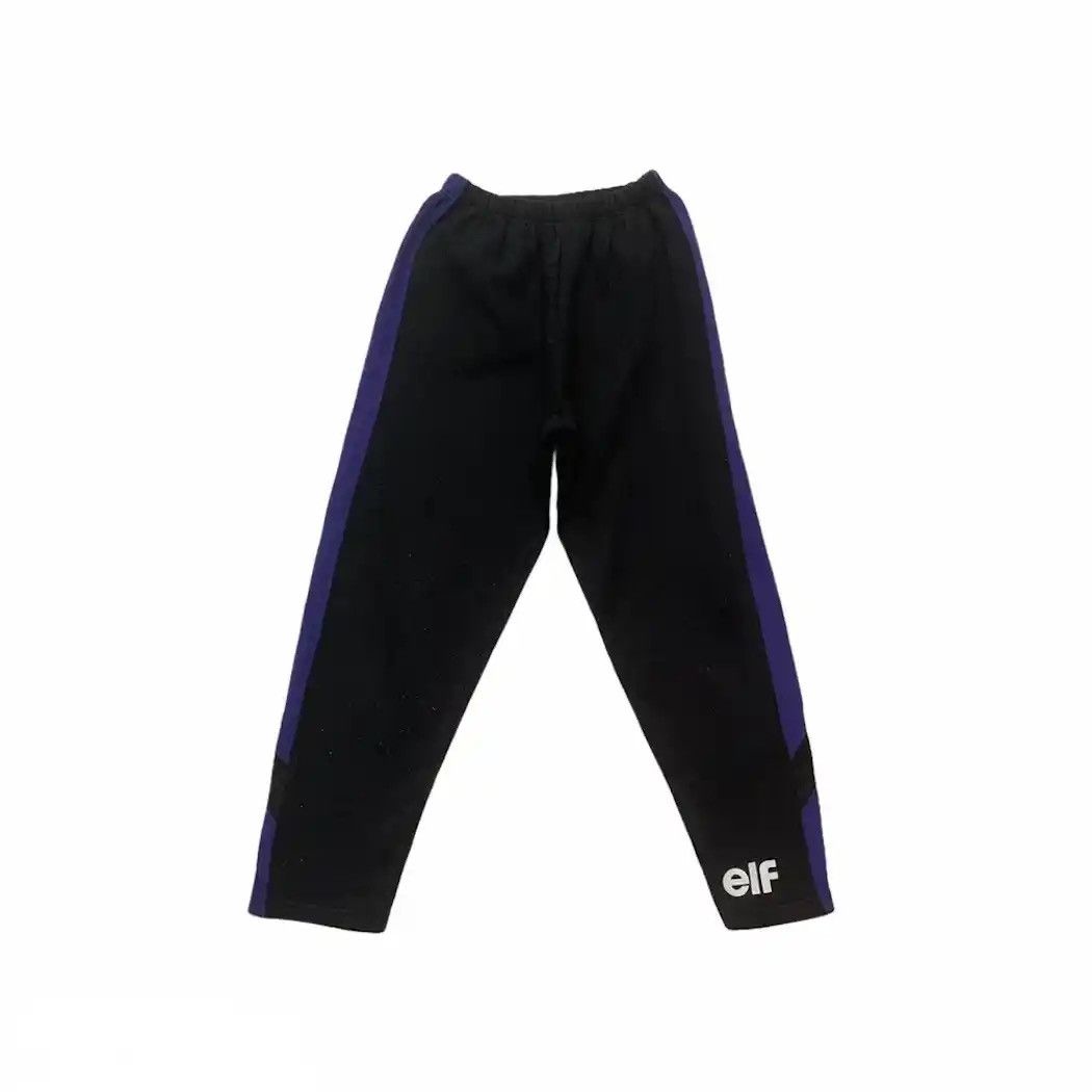 image of Vintage Elf Racing Drawstring Waist Sweat Pants Free Size in Black, Men's