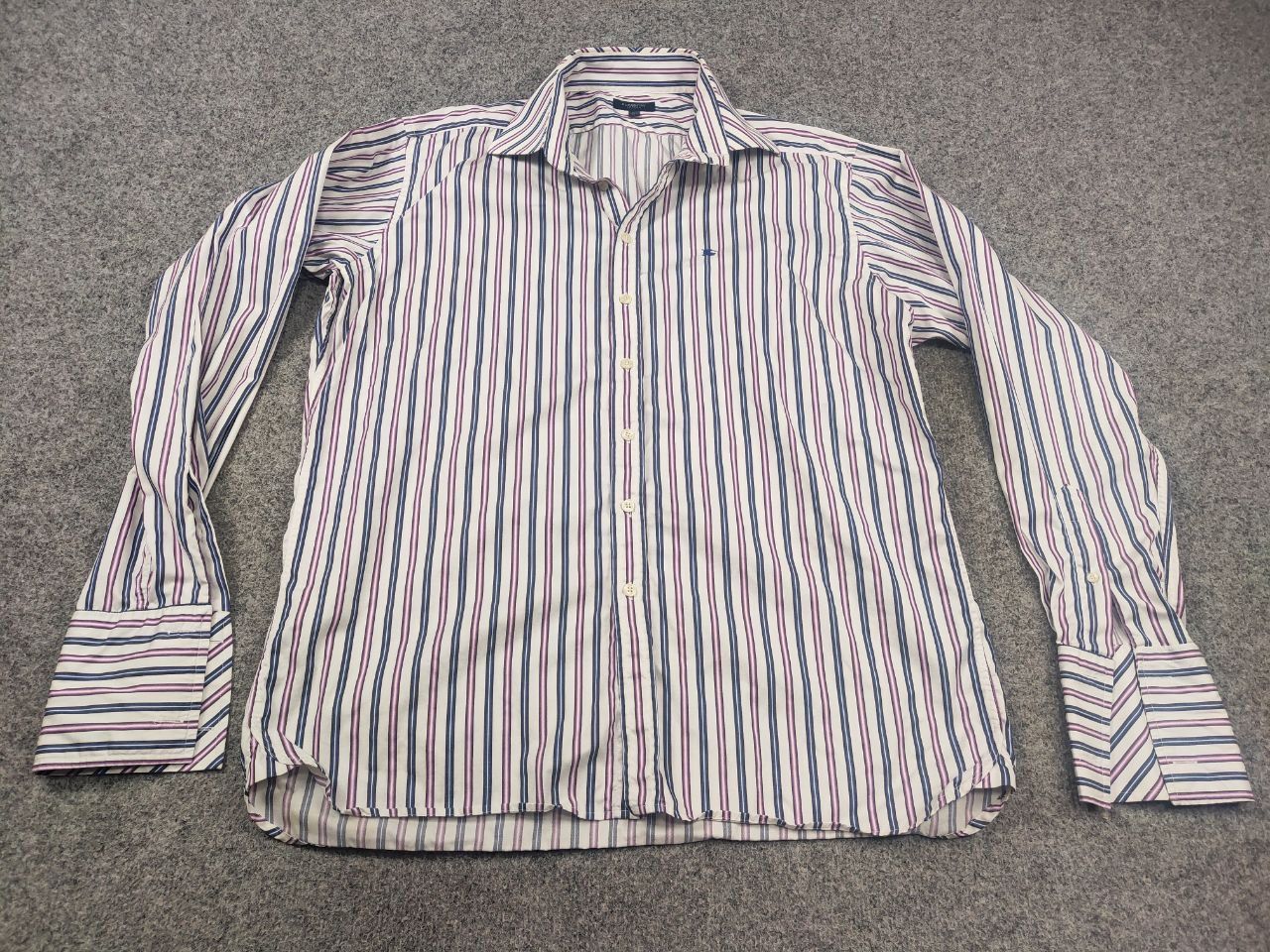 Burberry Vintage Burberry London loose shirt thin stripes cufflinks Size US XL / EU 56 / 4 - 3 Thumbnail