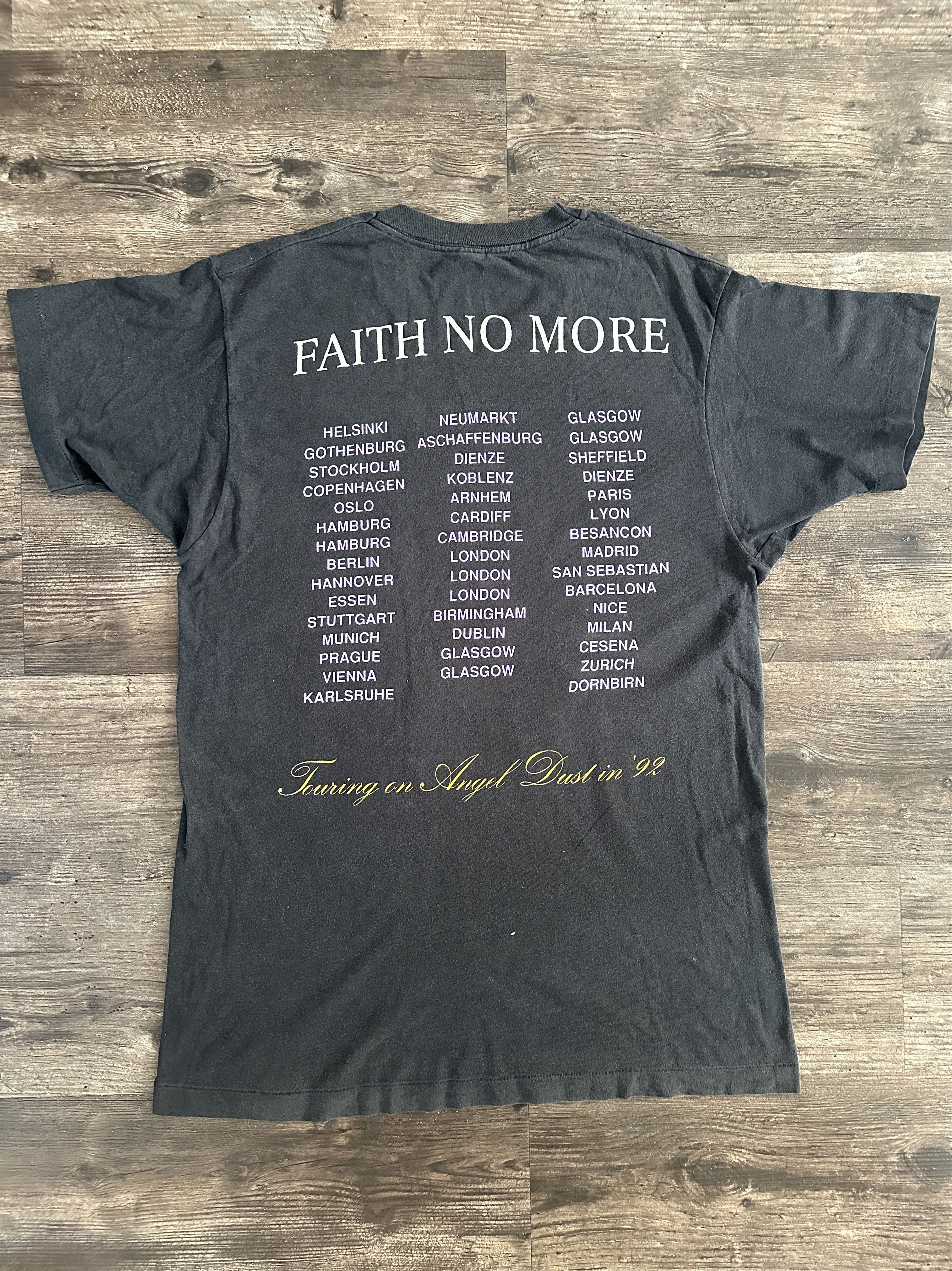 Band Tees Vintage 90s Faith No More Angel Dust Band t-shirt Size US L / EU 52-54 / 3 - 4 Thumbnail