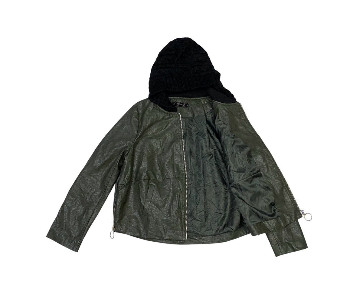 Japanese Brand Bobby Mall Mix Leather Jacket Size L / US 10 / IT 46 - 7 Thumbnail