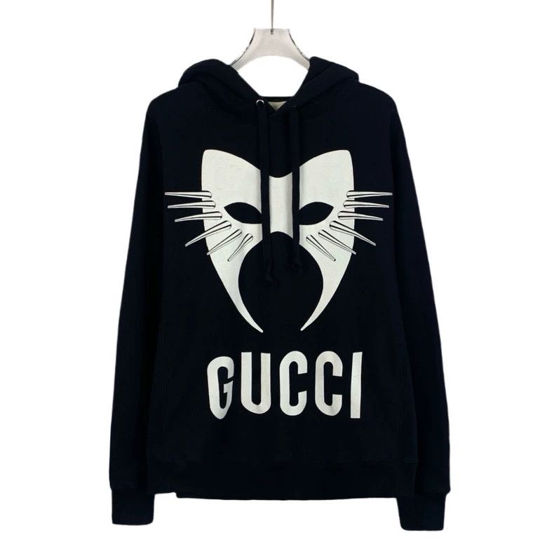 Gucci Gucci Declaration Series Black Mask Letter Print Cotton Hoo Size US S / EU 44-46 / 1 - 1 Thumbnail