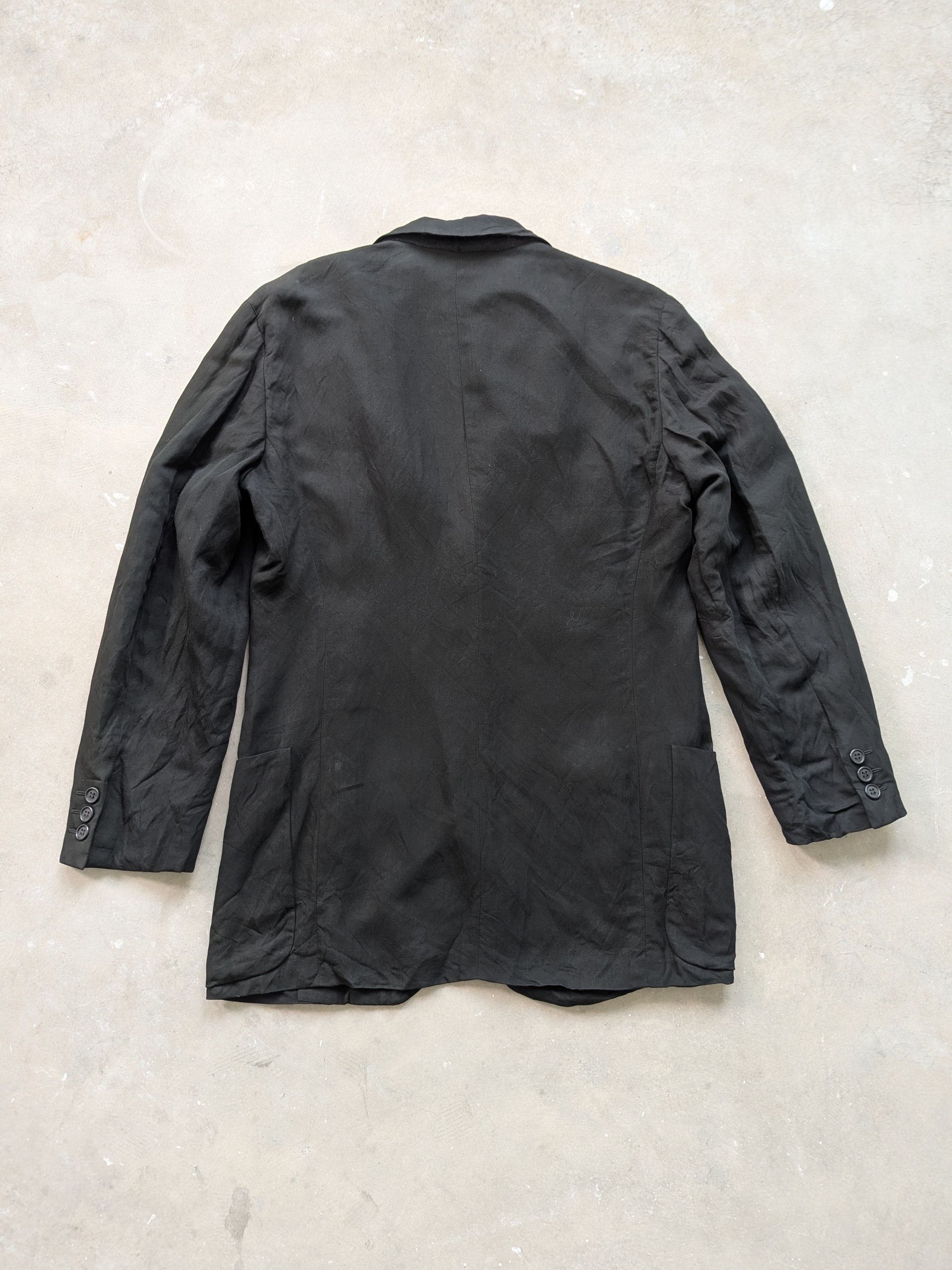 Giorgio Armani × Vintage Vintage 1990s Giorgio Armani Black Blazer Size US M / EU 48-50 / 2 - 12 Thumbnail