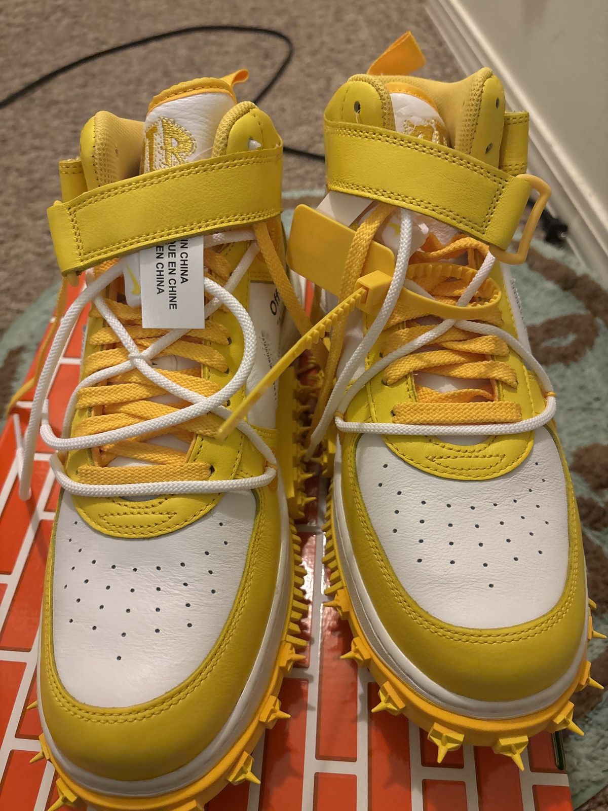 Nike × Off-White Off White Air Forces Size US 11.5 / EU 44-45 - 3 Thumbnail