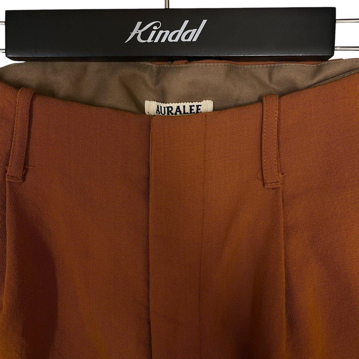 Auralee AURALEE Plain Wool Slacks Pants Brown 3 Size US 29 - 3 Thumbnail