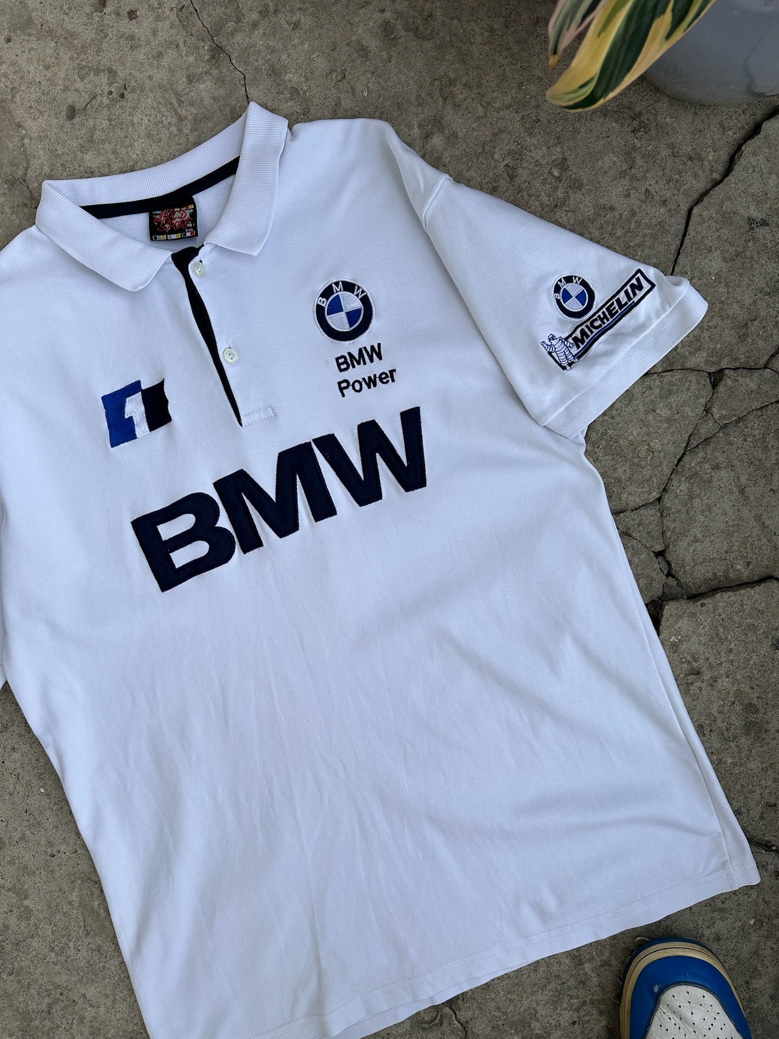 BMW Vintage BMW Racing Polo Shirt F1 Grand Prix Size US XL / EU 56 / 4 - 7 Thumbnail