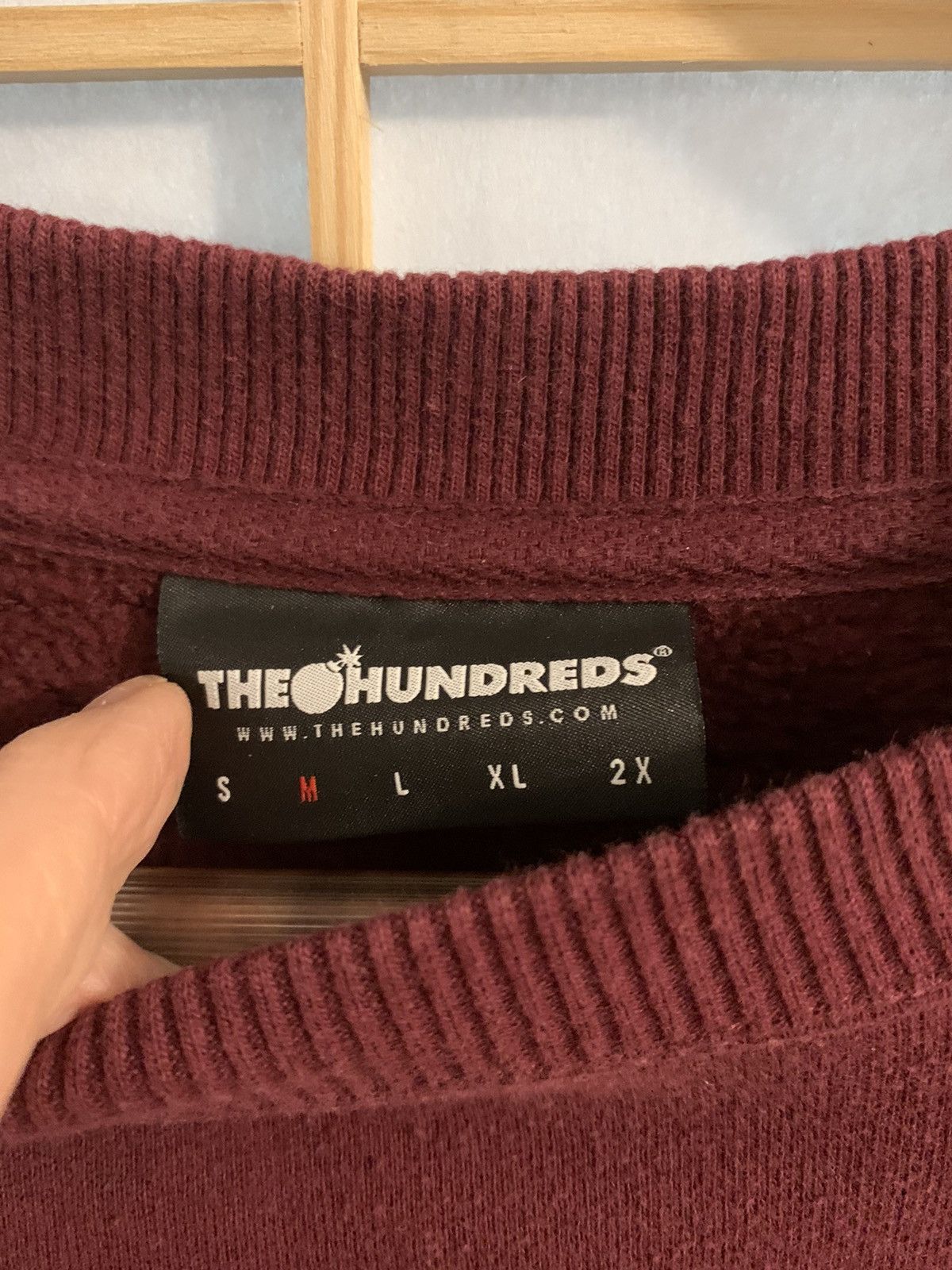 The Hundreds THE HUNDREDS FOREVER SLANT CREW - BURGUNDY MEDIUM Size US M / EU 48-50 / 2 - 3 Thumbnail