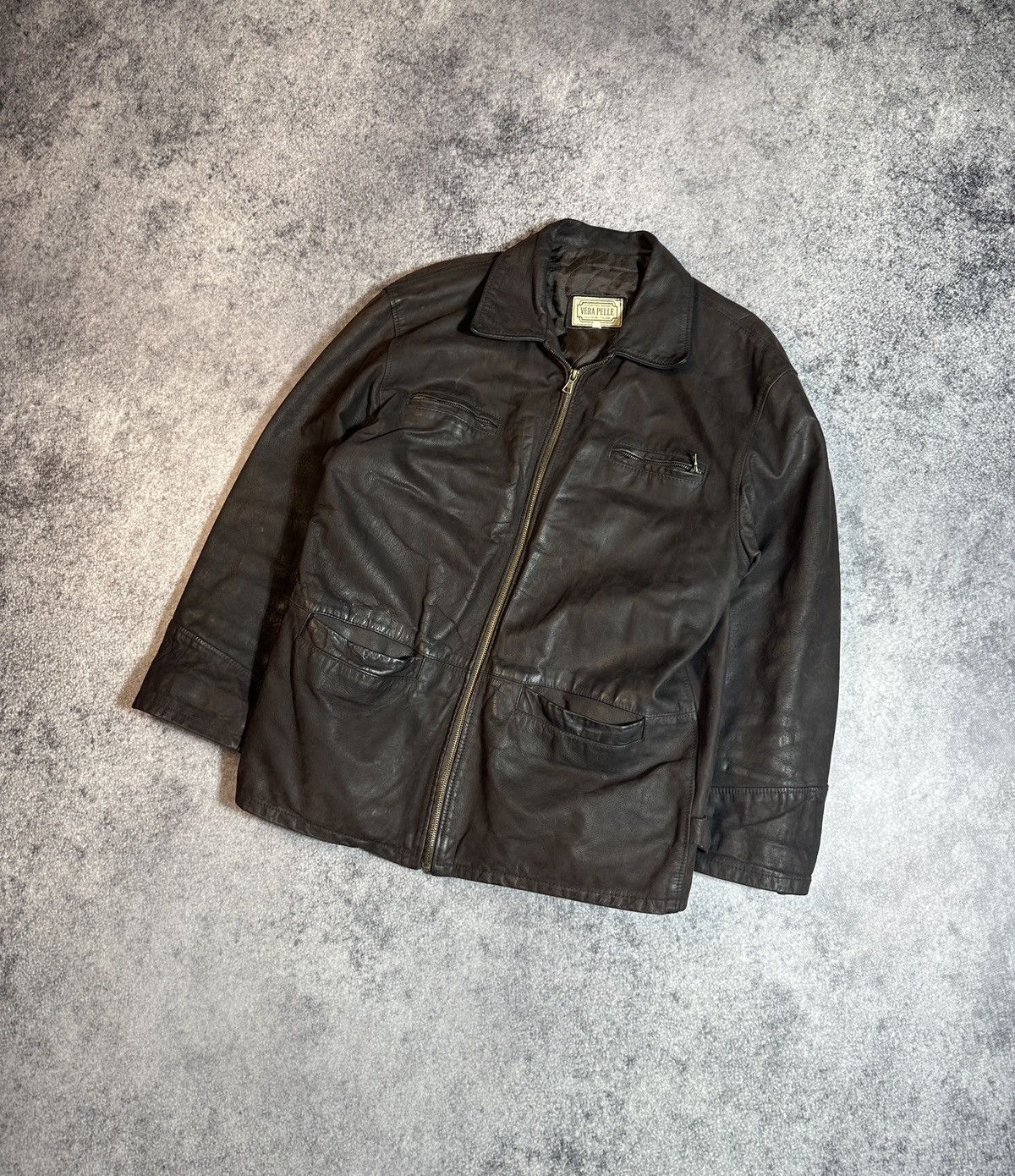 Other Y2K Vintage Leather Jacket Streetwear Rare Style USA VTg M Size US L / EU 52-54 / 3 - 1 Thumbnail