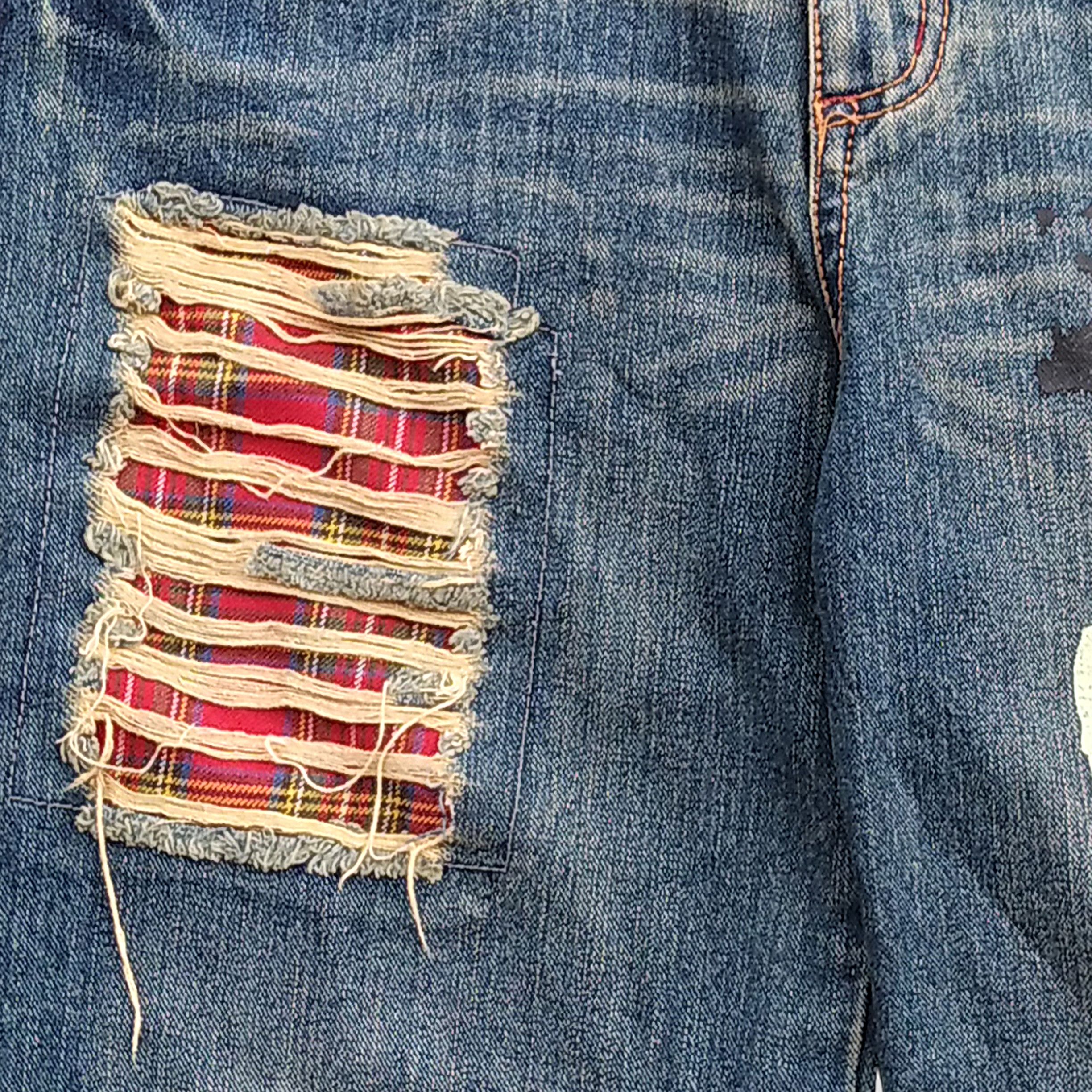 Hysteric Glamour Vintage Y2K J-HONEY Japanese Brand Punk Denim Short Size US 30 / EU 46 - 2 Thumbnail