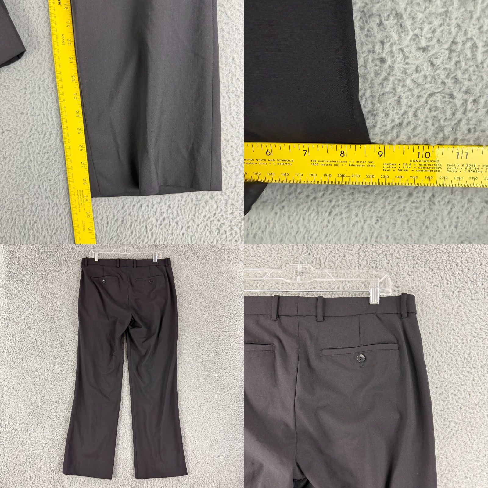 Theory Theory Cody Tailor Dress Pants Mens Size 33 Black Wool Straight Leg Work Office Size US 33 - 8 Thumbnail
