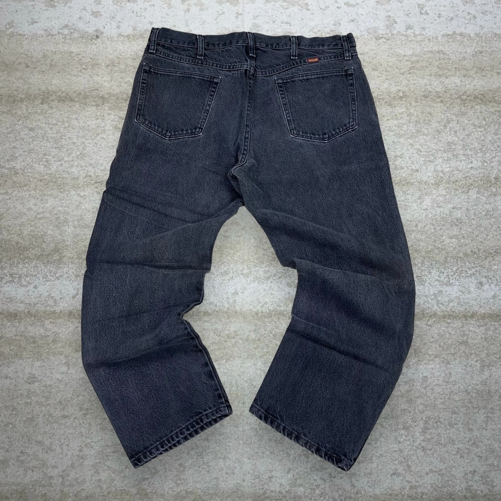 Rustler Vintage Y2K Rustler Work Jeans 38x29 Relaxed Fit Smoke Black Size US 38 / EU 54 - 1 Thumbnail