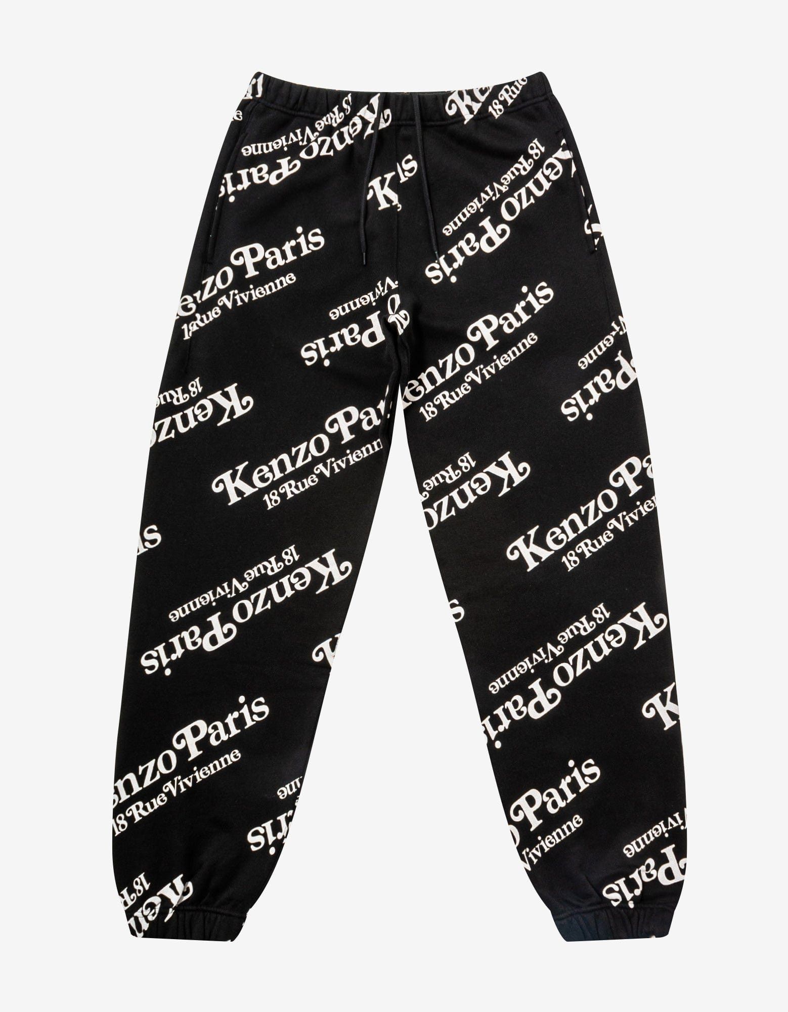 image of Kenzo By Verdy' Black All-Over Logo Jogging Trousers, Men's (Size 34)