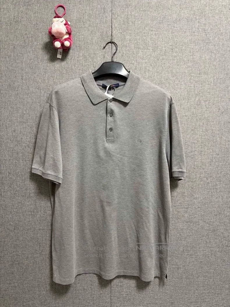 Louis Vuitton Louis Vuitton Solid Button Pullover Short Sleeve Polo Shir Size US XXL / EU 58 / 5 - 1 Thumbnail