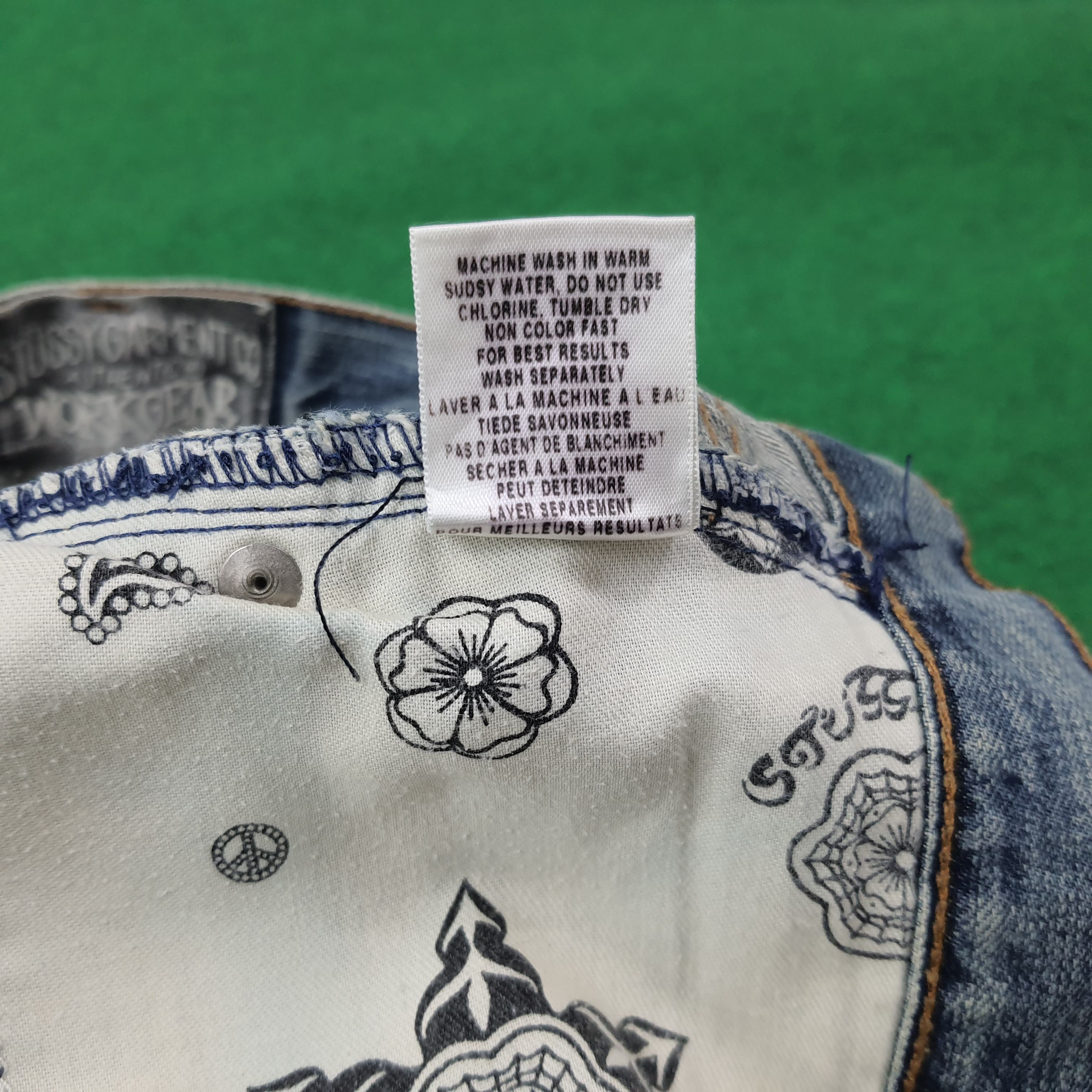 Stussy Vintage Stussy Authentic Workgear Custom Logo Jeans C228N11 Size US 35 - 12 Thumbnail
