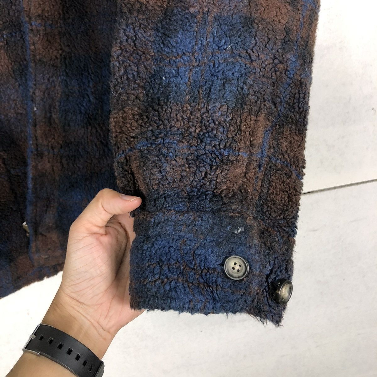 Japanese Brand 🔥VINTAGE FLEECE JACKET NAVAJO NATIVE MAVI & SONS Size US L / EU 52-54 / 3 - 15 Thumbnail