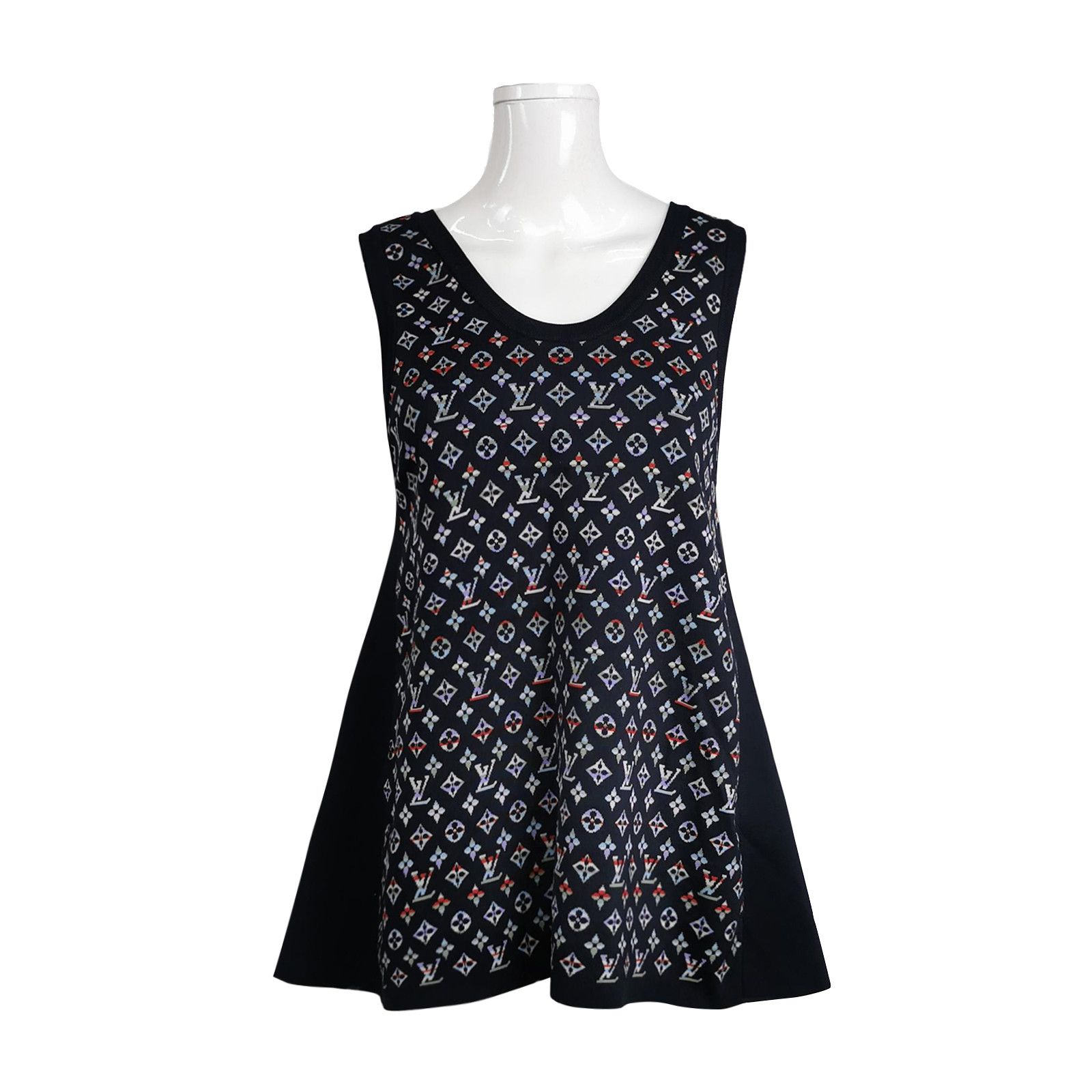 Louis Vuitton Louis Vuitton Monogram Silk Tank Top Size S Size S / US 4 / IT 40 - 1 Thumbnail