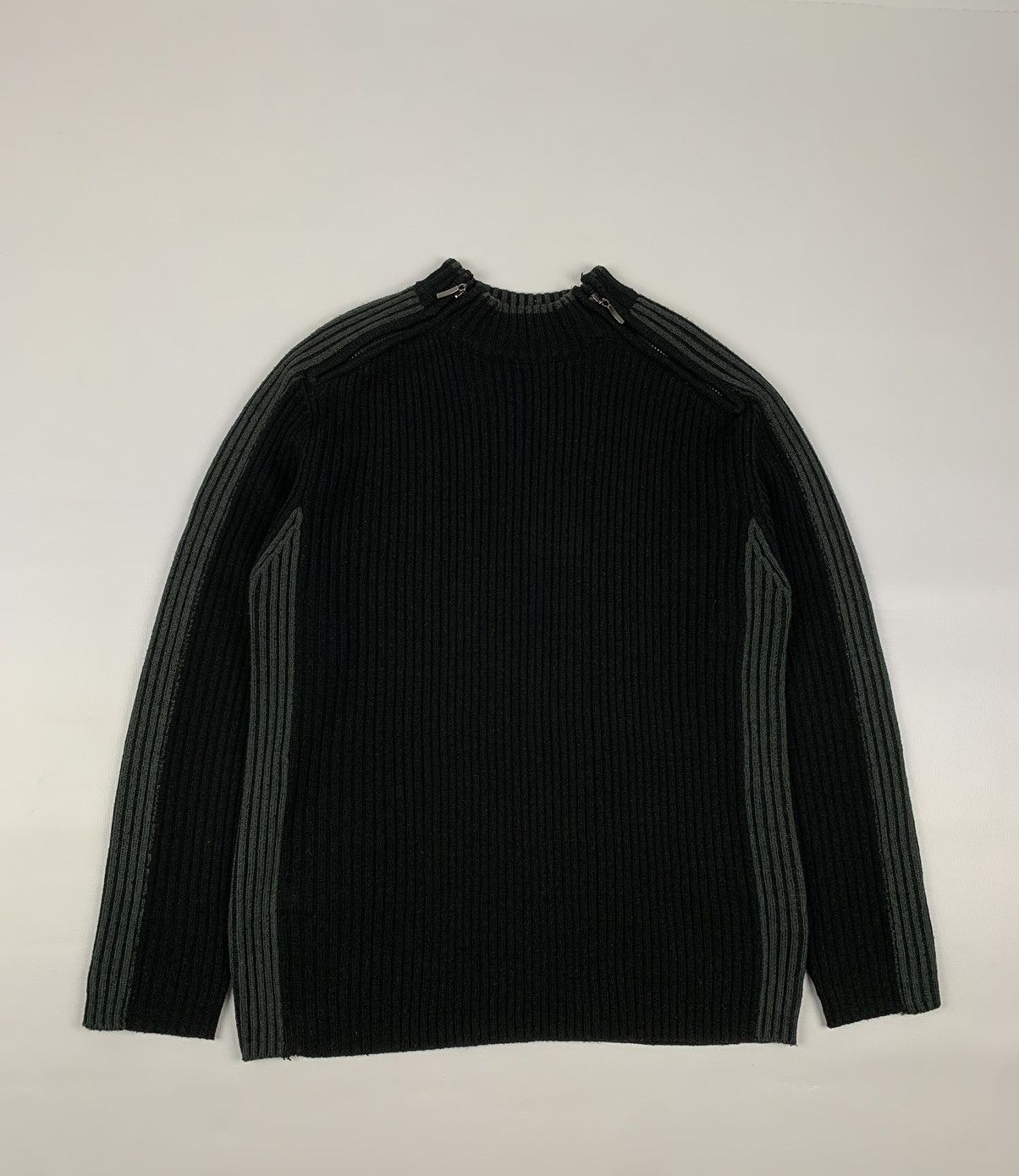 Pre-owned Avant Garde X Vintage Opium Y2k Style Avant Garde Sweater In Black/grey