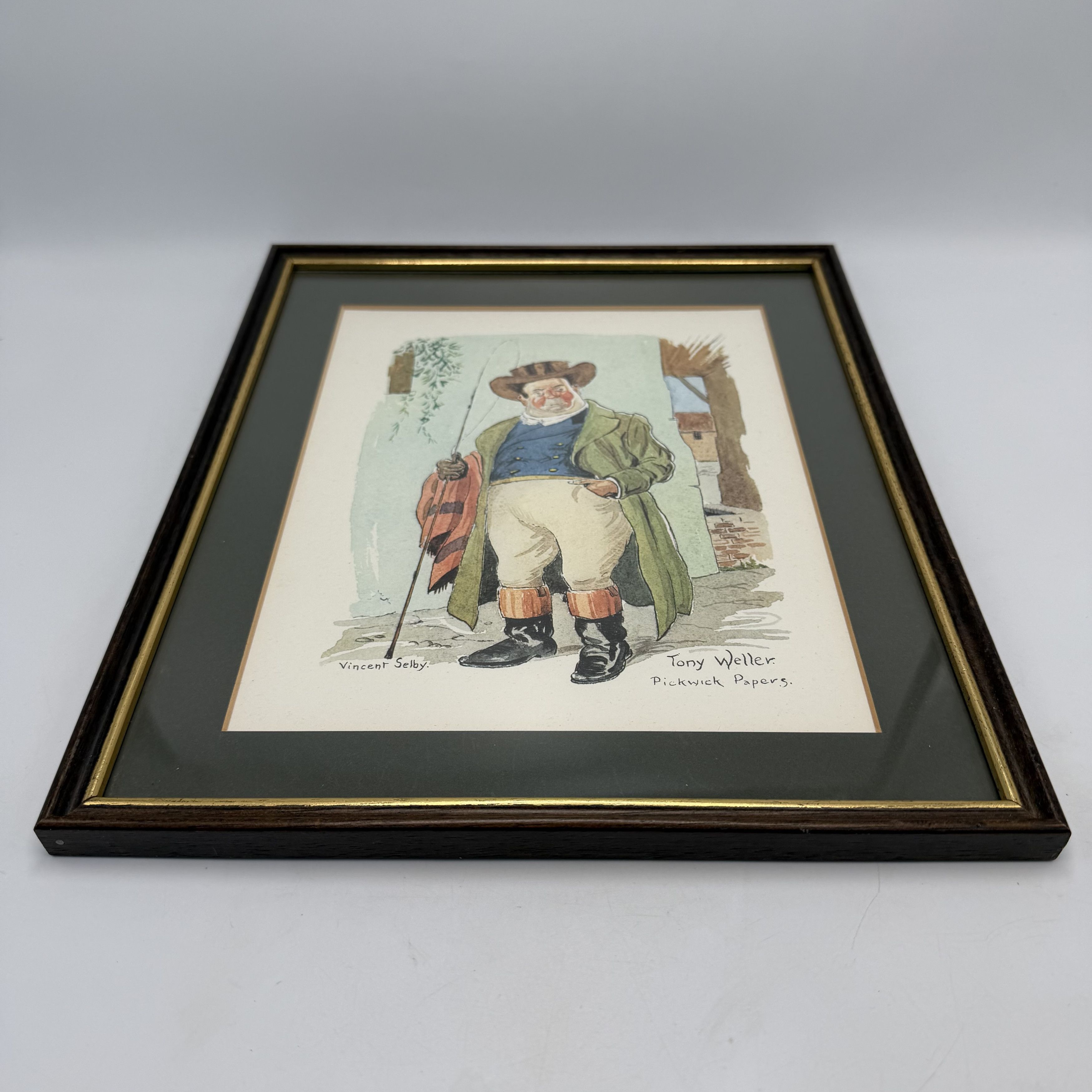 Vintage Vintage Framed Tony Weller Print Pickwick Papers Vincent Size ONE SIZE - 9 Thumbnail
