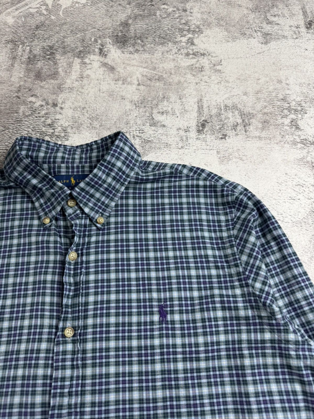 Polo Ralph Lauren Polo Ralph Lauren XL Checked Slim Fit Button Blue Men’s Plaid LongSleeve Shirt Size US XL / EU 56 / 4 - 8 Thumbnail