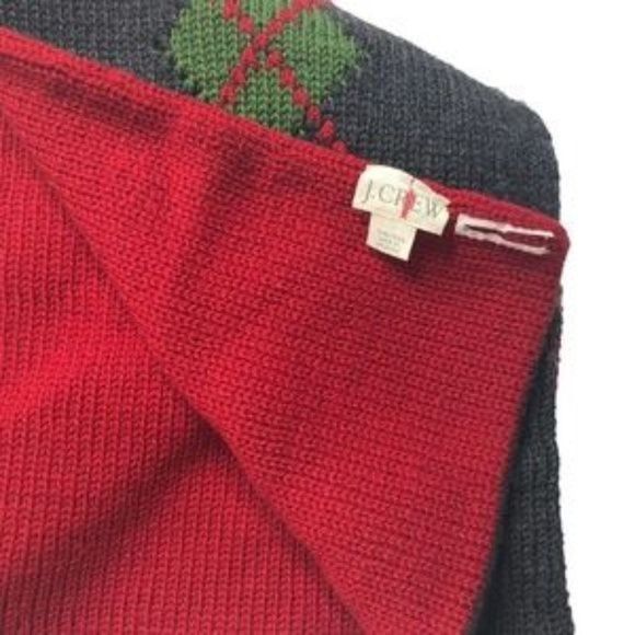 J.Crew Vintage J.Crew Argyle Reversible Wool Scarf Size ONE SIZE - 3 Thumbnail