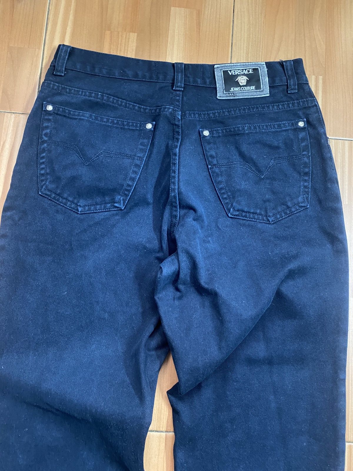 Versace Versace Jeans Couture Men’s Dark Blue Jeans 34 Vintage Size US 34 / EU 50 - 6 Thumbnail