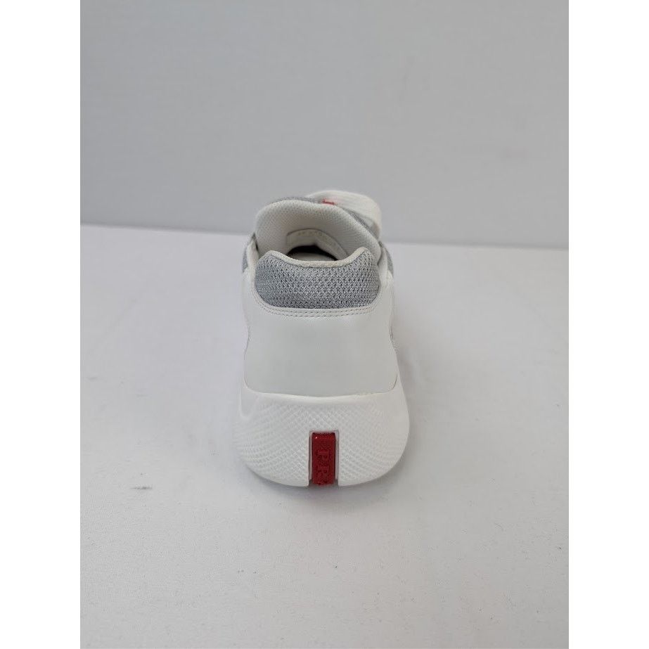 Prada o1rshd1 Calzature Uomo Sneakers in Bianco Argento Size US 12 / EU 45 - 16 Thumbnail