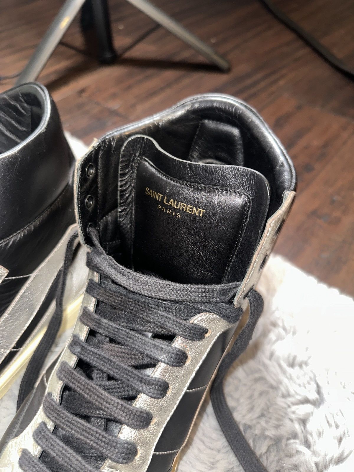Saint Laurent Paris SAINT LAURENT PARIS SLP SL/36H Silver Star Sneakers Size US 8.5 / EU 41-42 - 8 Thumbnail