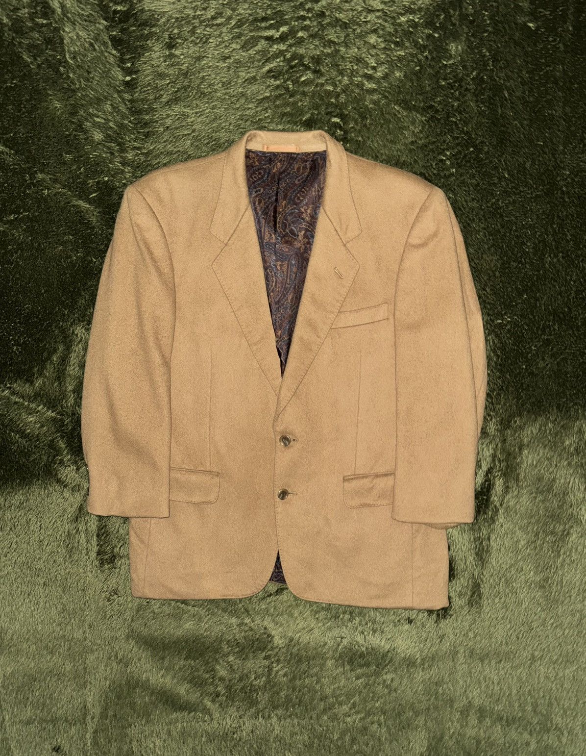 Japanese Brand [L] Japanese Pure Cashmere Paisley Lining Blazer Jacket Size US L / EU 52-54 / 3 - 1 Thumbnail