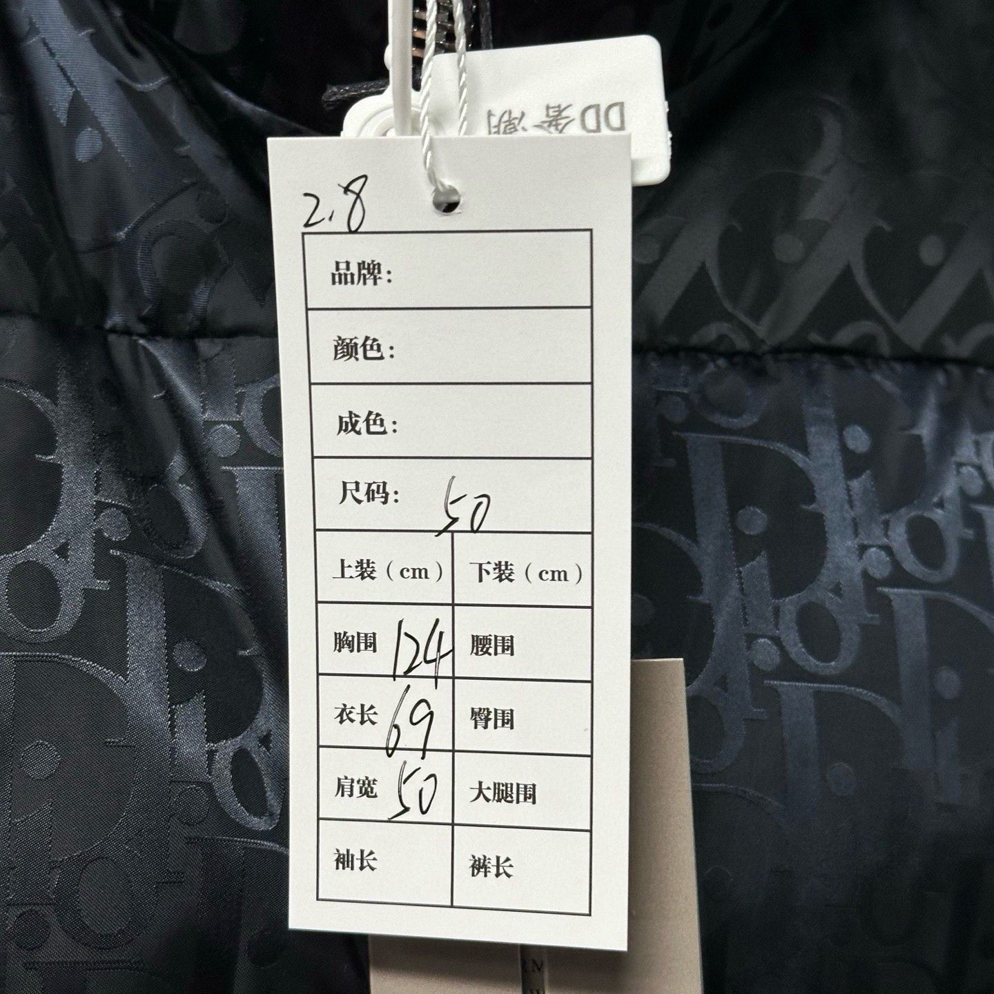 Dior Dior Stand Collar All-Over Logo Down Jacket Size US M / EU 48-50 / 2 - 5 Thumbnail