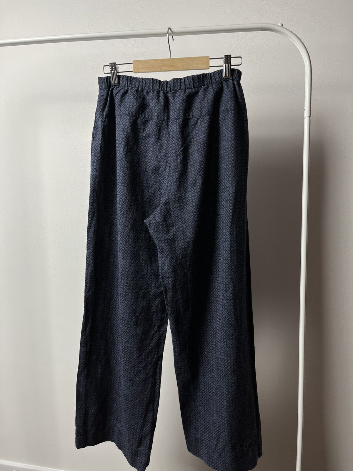 Other Gudrun Sjoden Wide Leg Linen Cotton Pants Navy Patterned S Size 27" / US 4 / IT 40 - 10 Thumbnail
