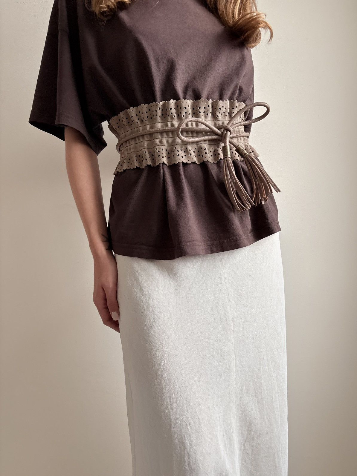 Dolce & Gabbana SS2010 Dolce & Gabbana waist wide belt suede 75 cm 30 in Size ONE SIZE - 1 Thumbnail