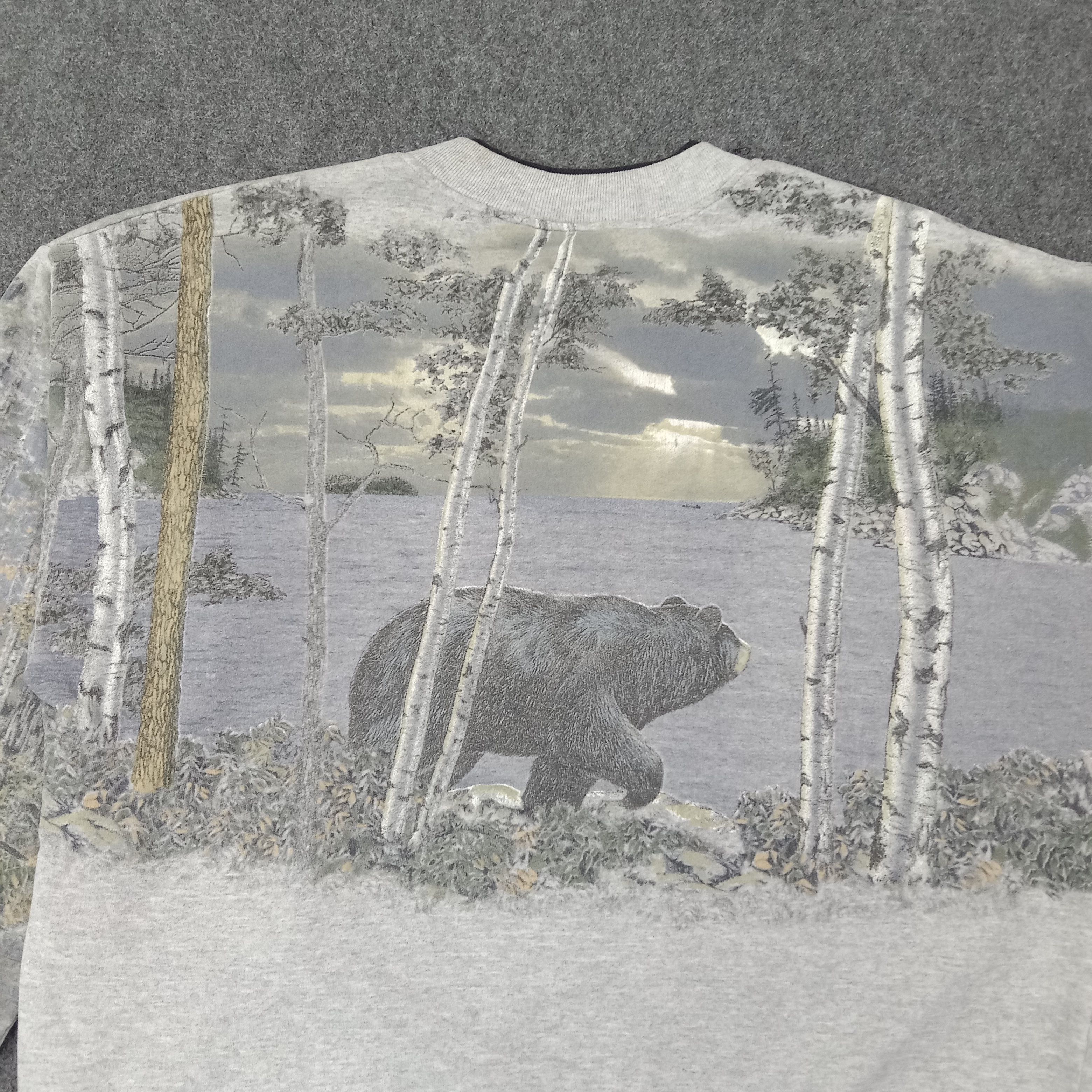 Vintage Aitisans Art Bear Winter Nature Sweatshirt C262N7 Size US M / EU 48-50 / 2 - 6 Thumbnail