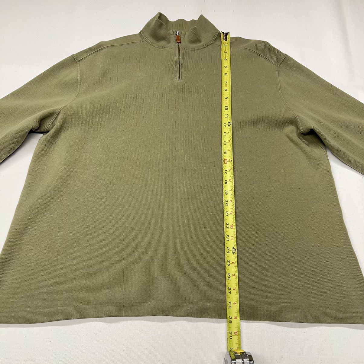 Polo Ralph Lauren Polo Ralph Lauren Sweater Green 1/4 Zip Pullover Quarter Size US XL / EU 56 / 4 - 16 Thumbnail