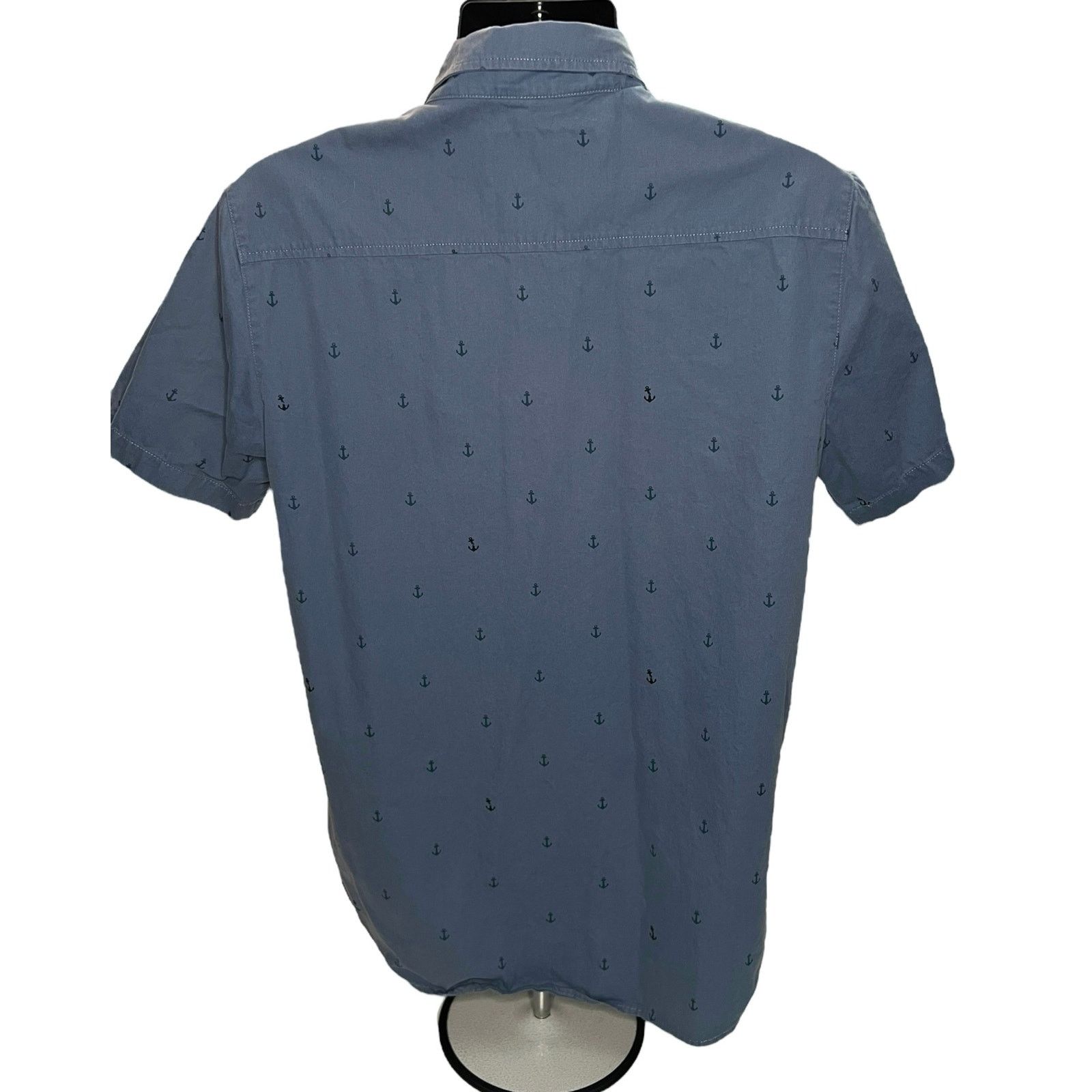 Active Ride Shop Active Ride Shop Men’s Short Sleeve Shirt Gray Button Down Size US L / EU 52-54 / 3 - 2 Thumbnail