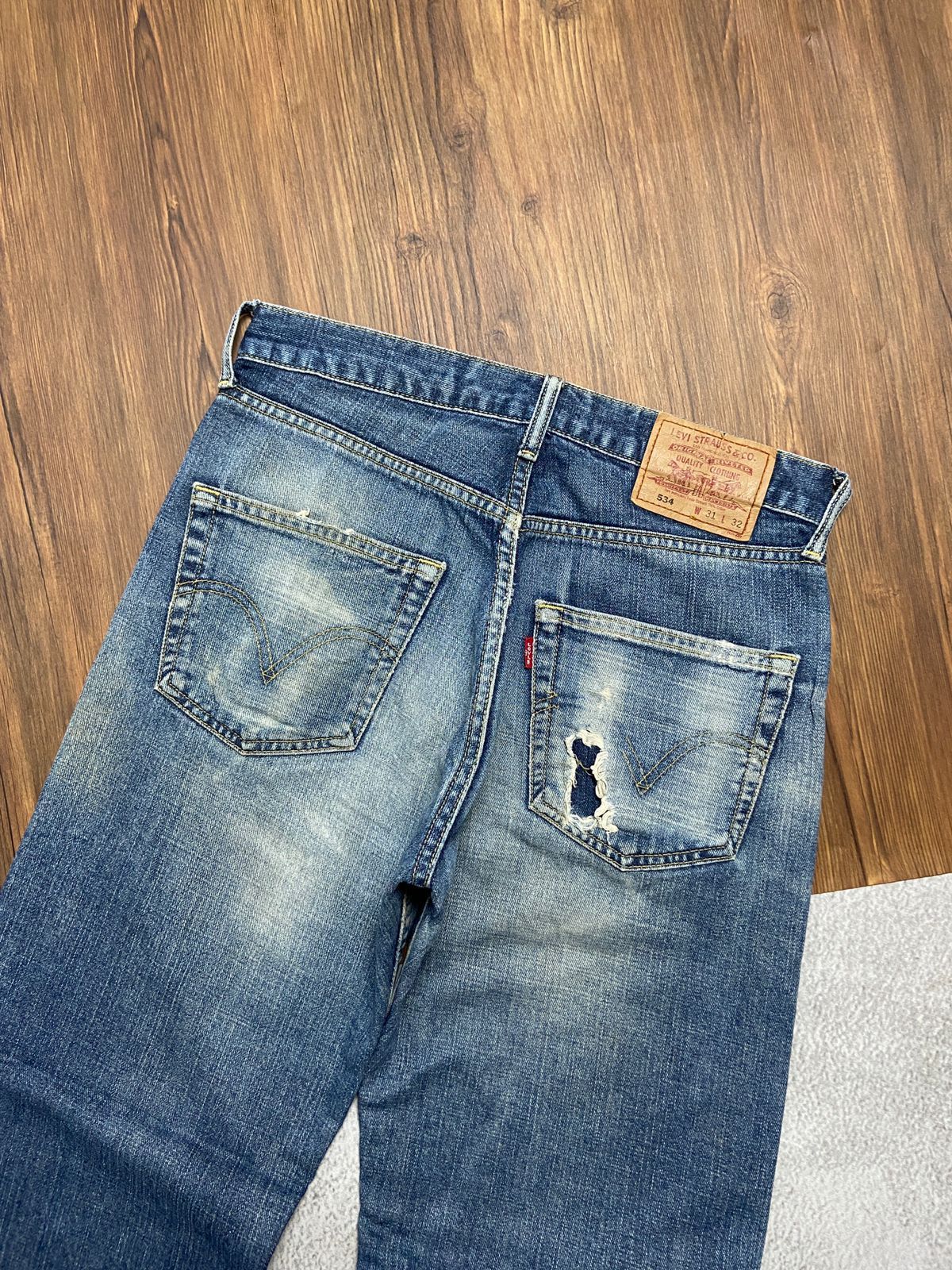 Levi's Levis 534 washed jeans Size US 30 / EU 46 - 4 Thumbnail